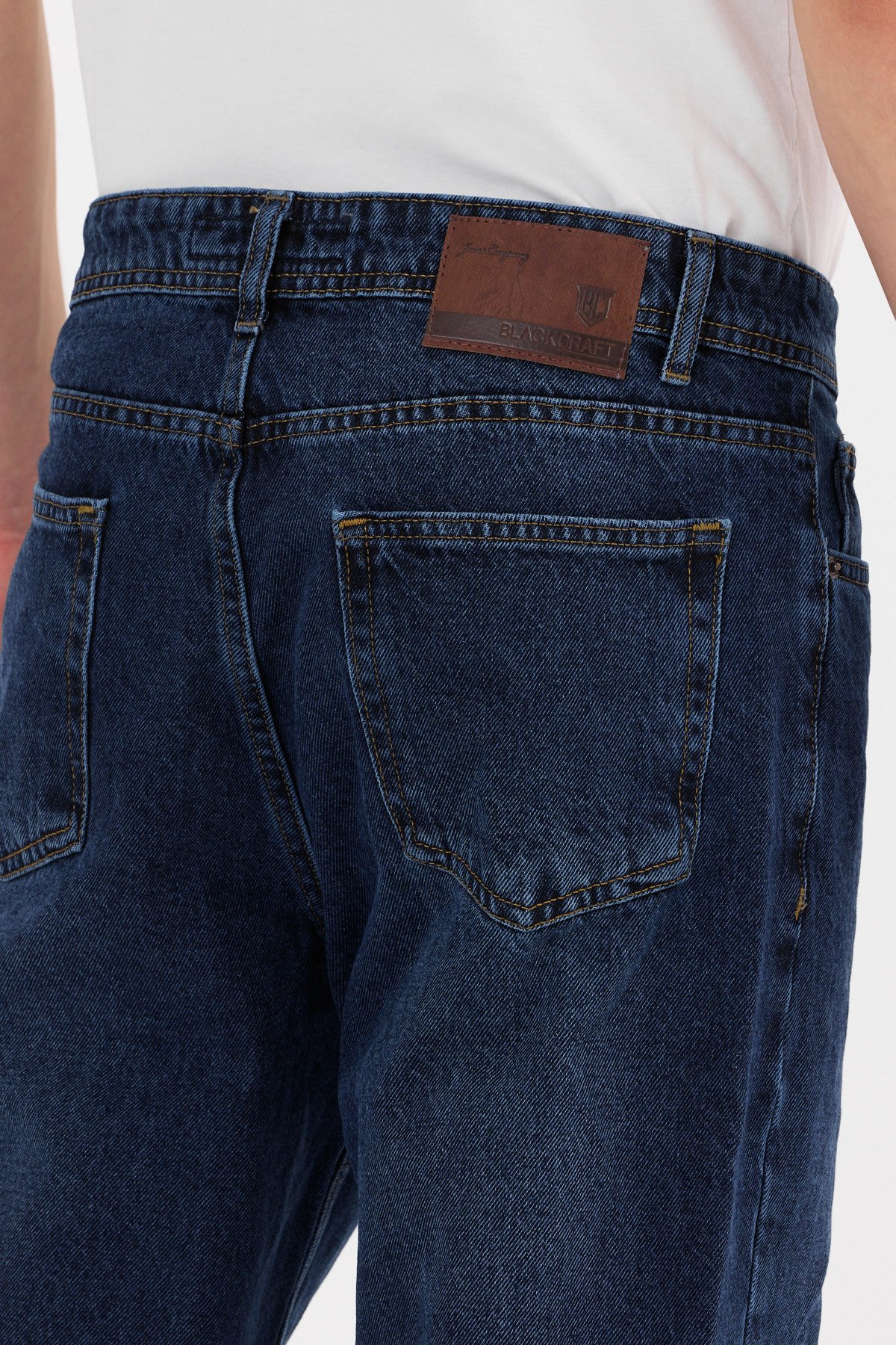 Koyu Mavi Renk Erkek Baggy Pantolon  B482-13