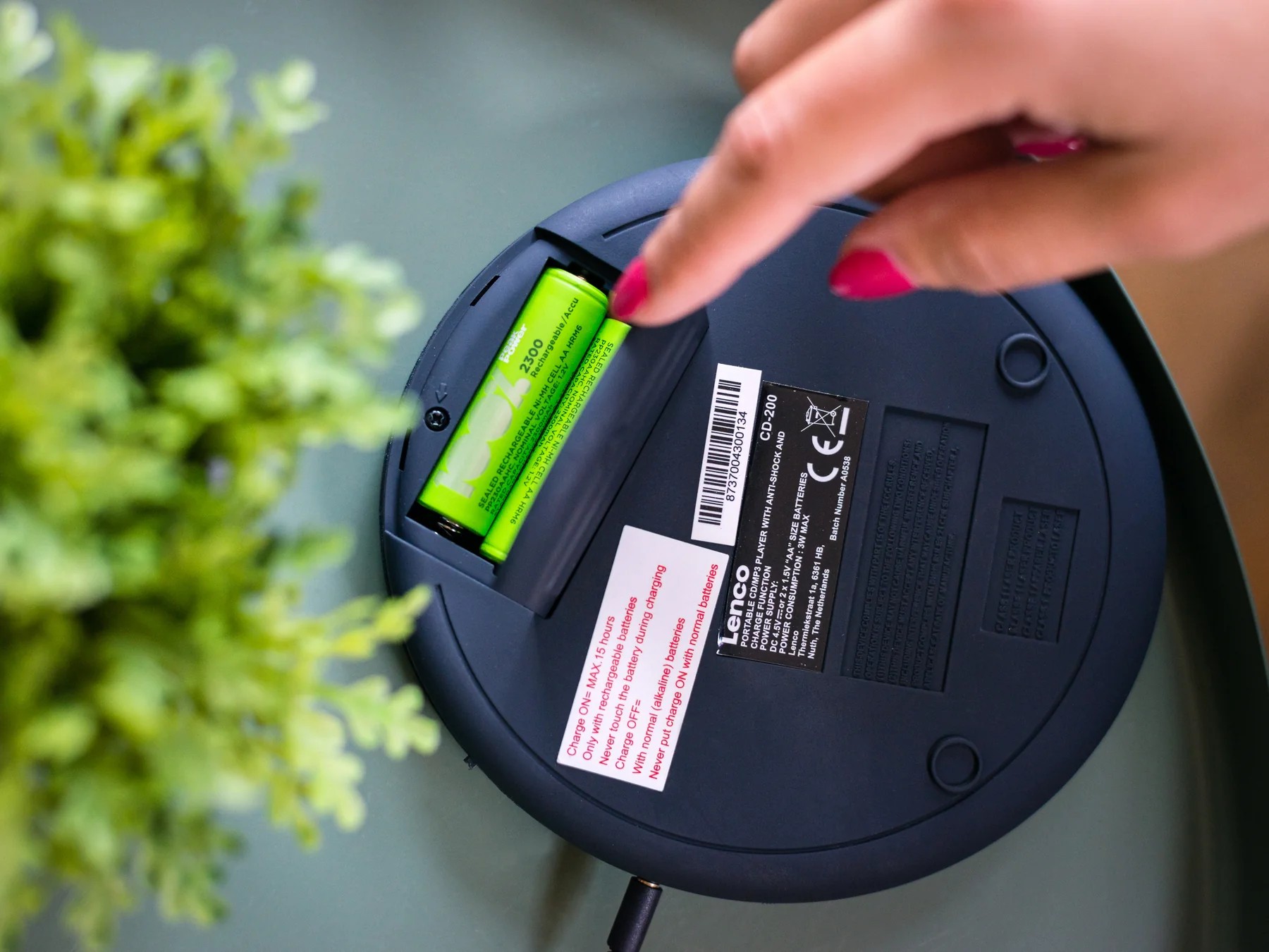 Lenco CD-200 Siyah Discman | Taşınabilir CD Çalar