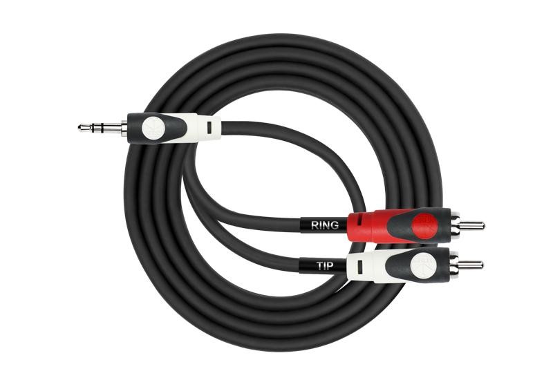 KIRLIN LGY364L2MBK 2M RCA-3.5MM