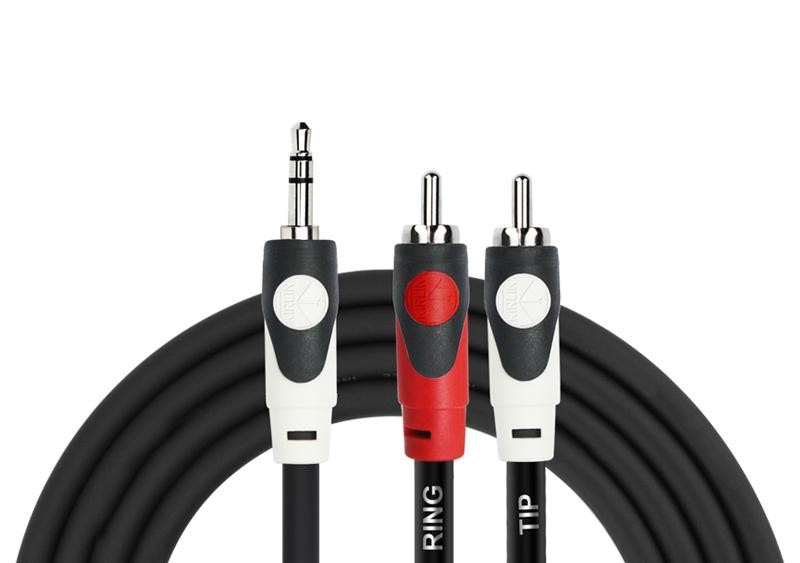 KIRLIN LGY364L2MBK 2M RCA-3.5MM