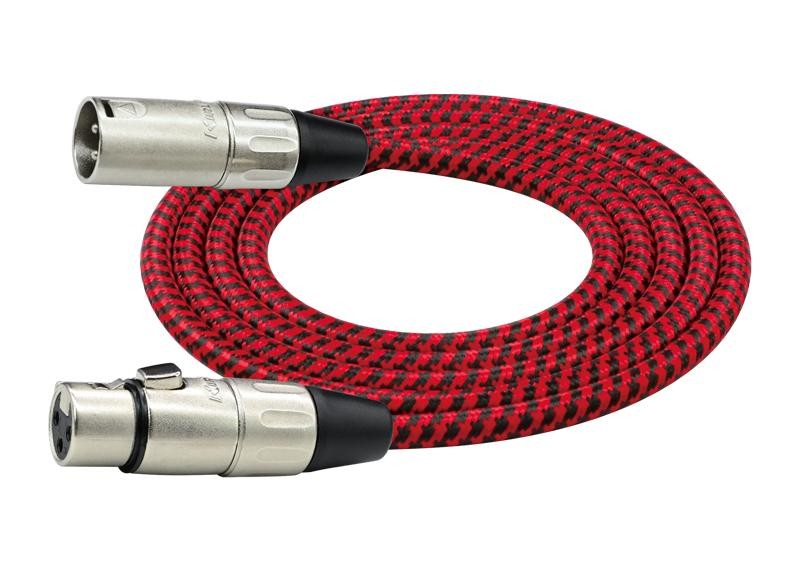 KIRLIN MW4803MRDB 3M KIRMIZI XLR F - XLR M 