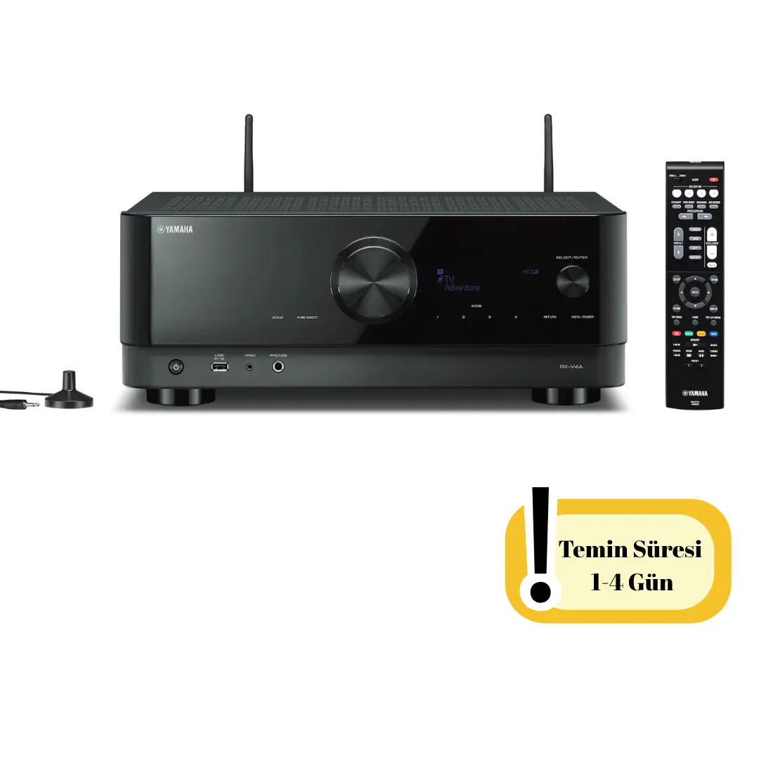 アンプ Yamaha RX-V4A Yamaha RX-V4A 5.2 AV Receiver | 8K HDMI, VRR, MusicCast Desteği