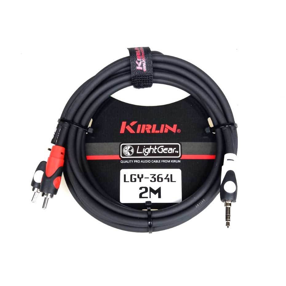 KIRLIN LGY364L2MBK 2M RCA-3.5MM