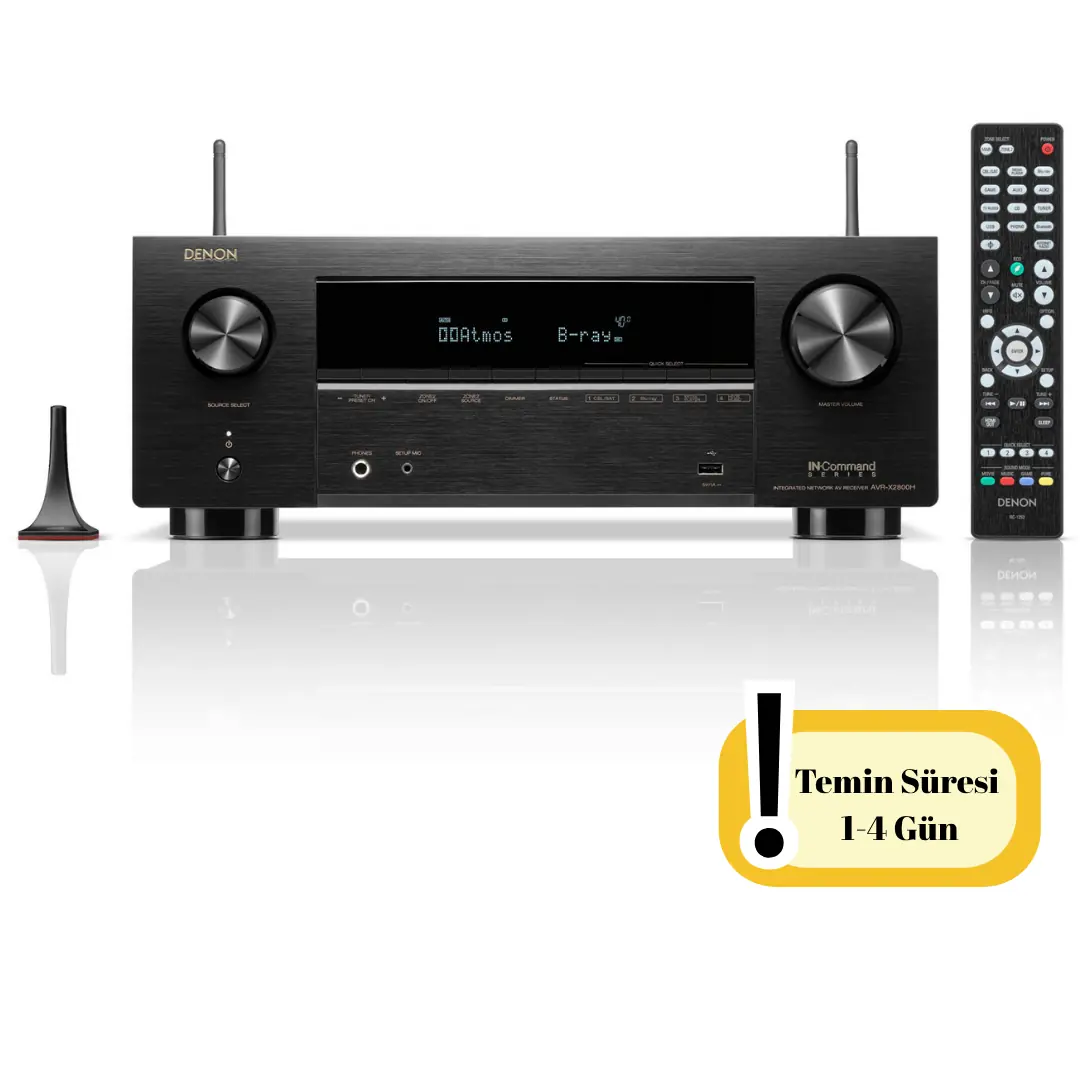 Denon AVR-X2800H 7.2 AV Receiver | 8K, Dolby Atmos, HEOS | Hemen