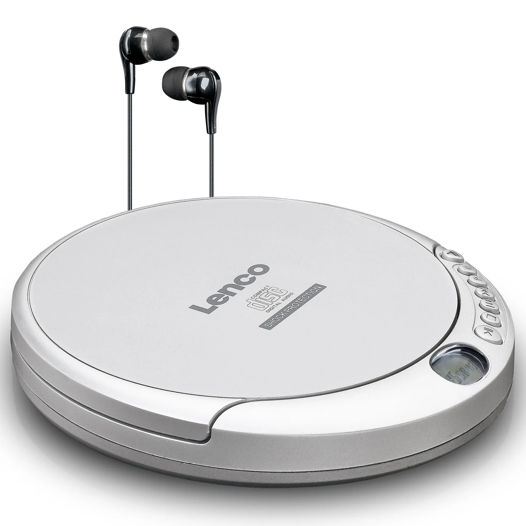 Lenco CD-201SI Gri Discman | Taşınabilir CD Çalar
