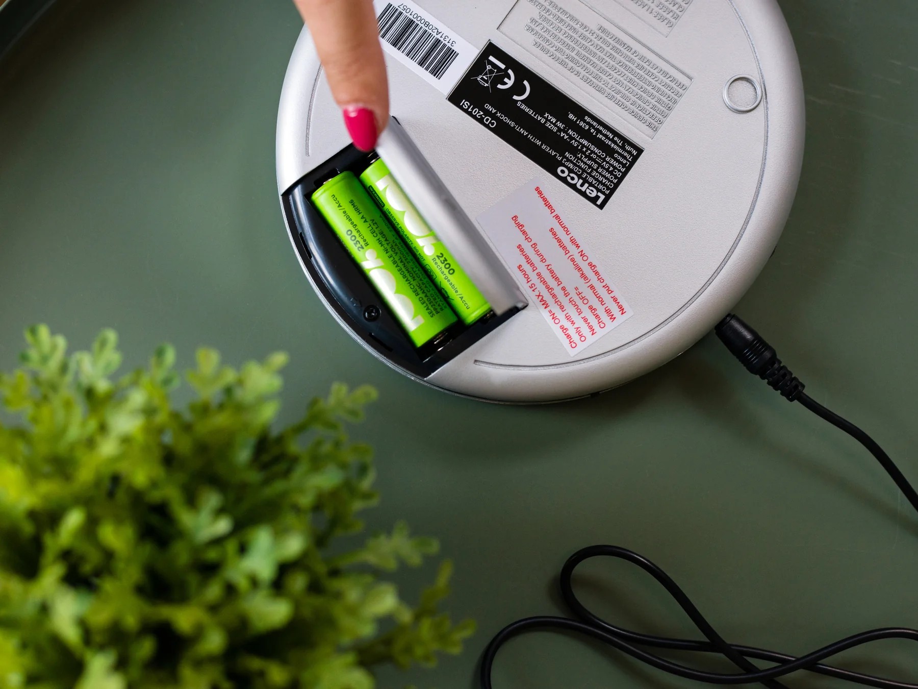 Lenco CD-201SI Gri Discman | Taşınabilir CD Çalar
