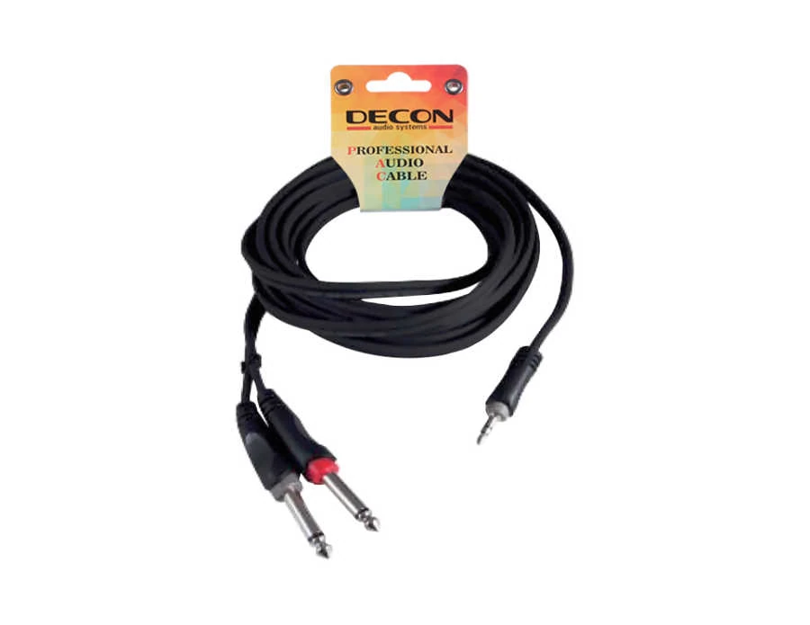 DECON DC-130L1.5 2×Mono’dan 3.5mm Stereo Kablo (1.5m)