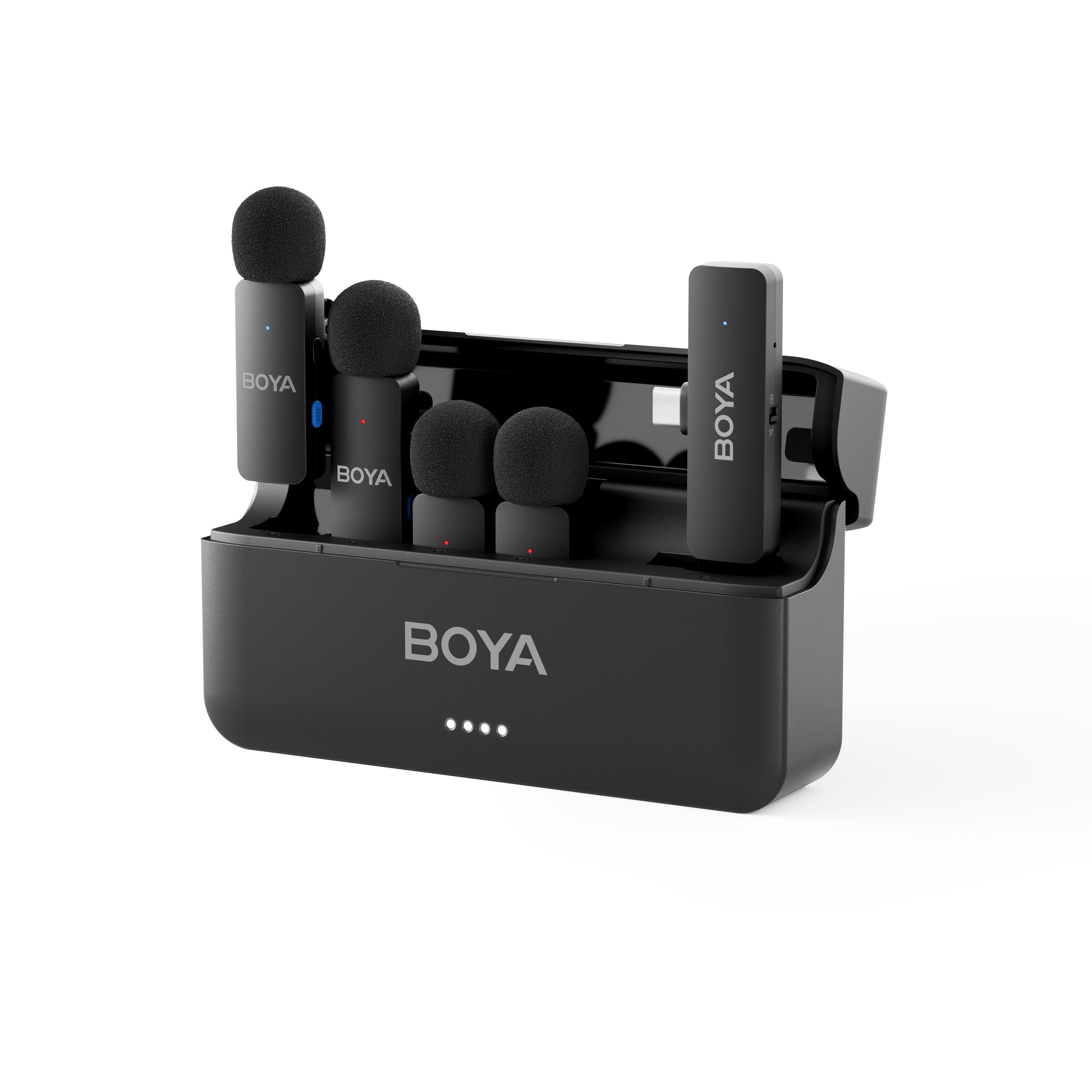 BOYA BY-V4U 4'LÜ KABLOSUZ YAKA MİKROFONU (TYPE C)