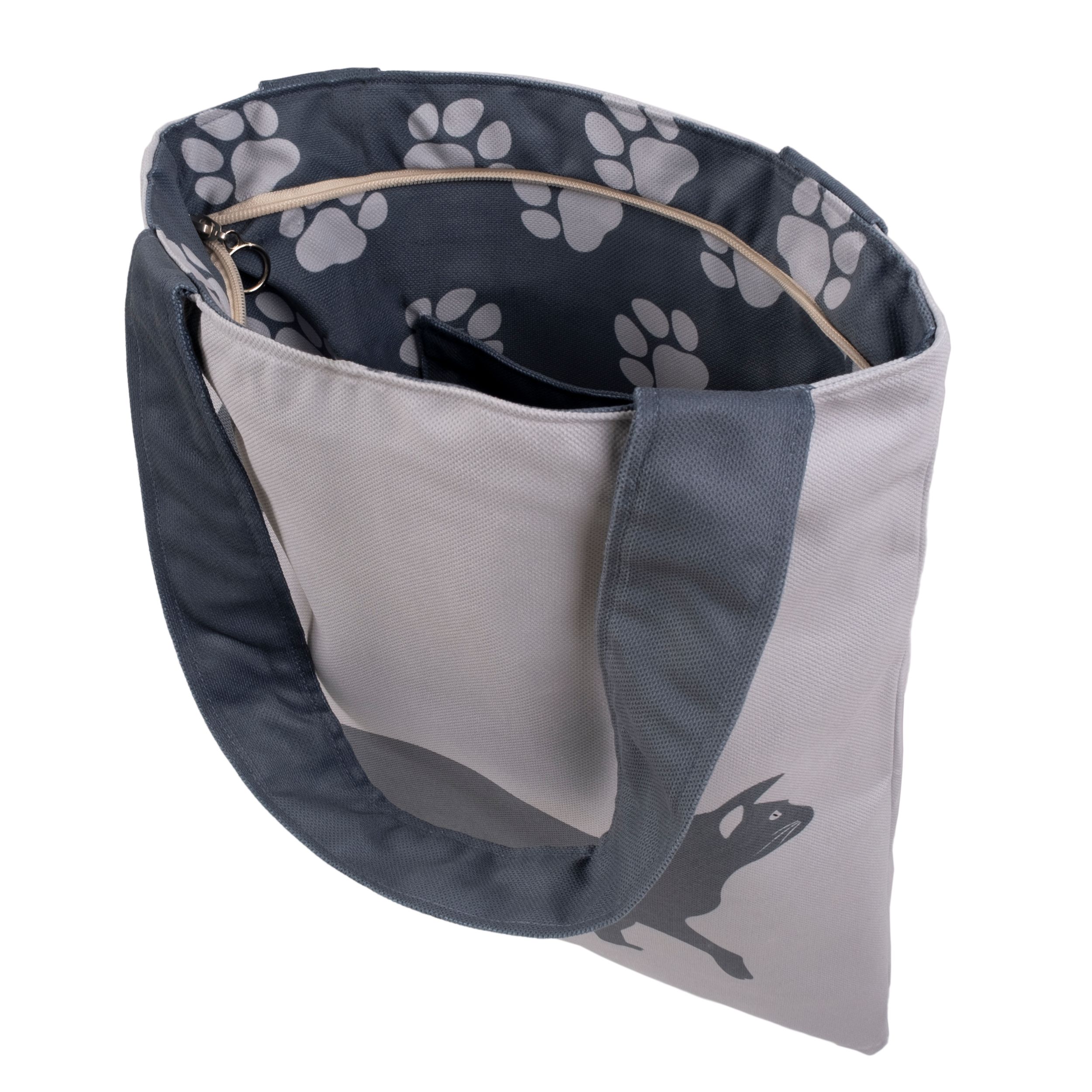 Gray Cat Tote Bag