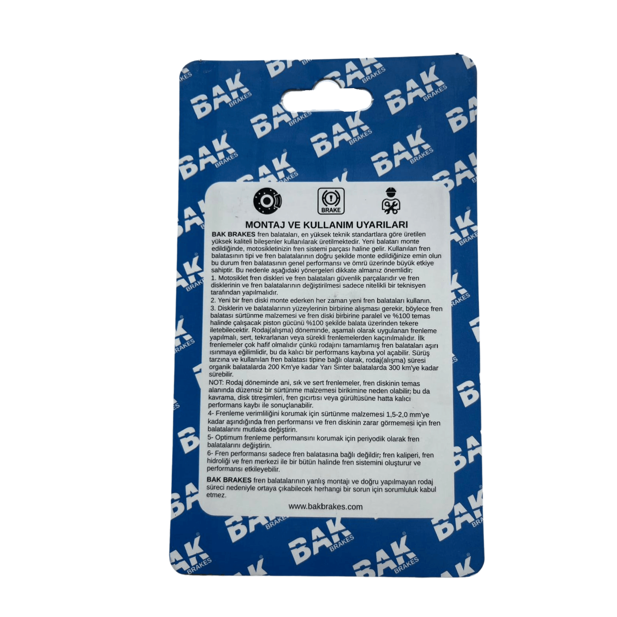 BAK BRAKES  FO-005  Organik Fren Balata Seti.  