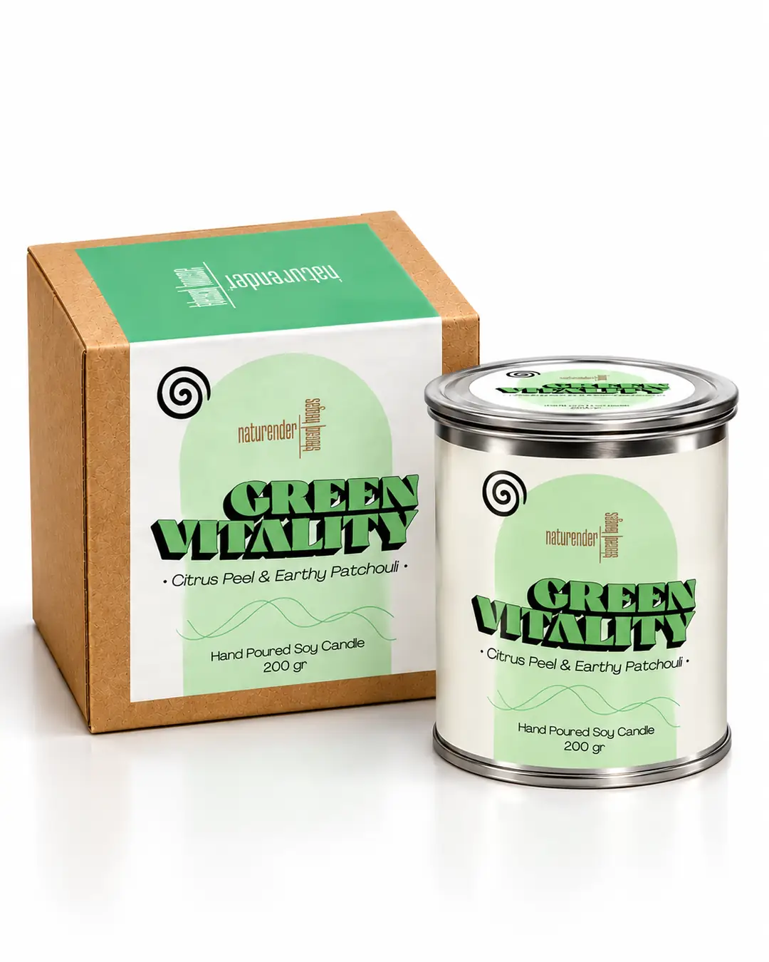 Green Vitality kokusunu çağrıştıran narenciye, çiçek ve doğal dokuların makro fotoğrafı