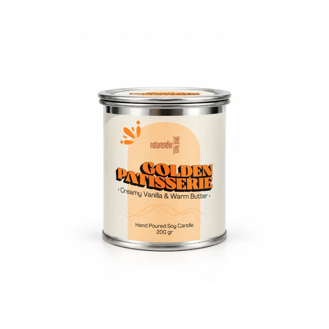 Naturender Golden Patisserie 200 g soya wax kokulu mum
