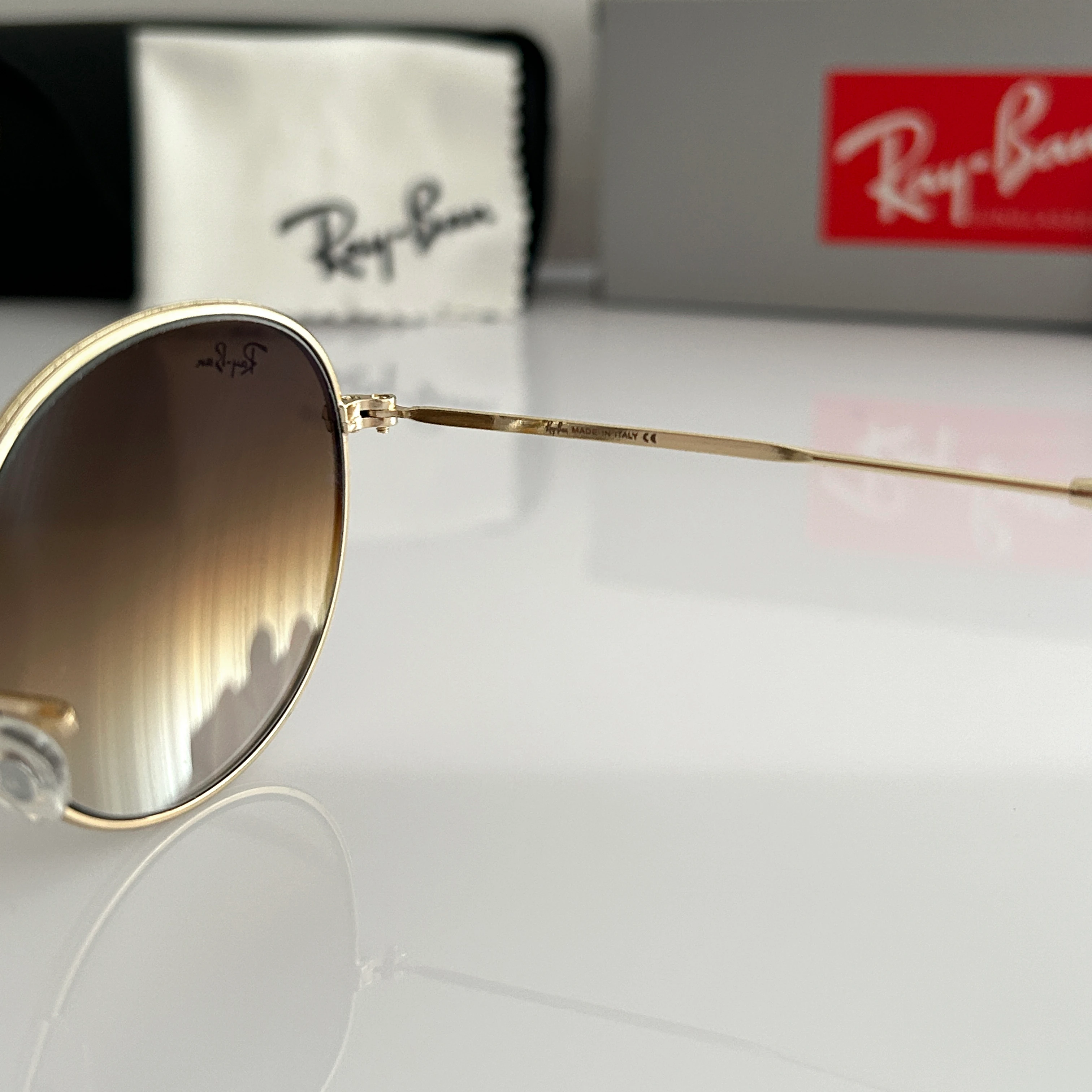 Round Metal Kahverengi