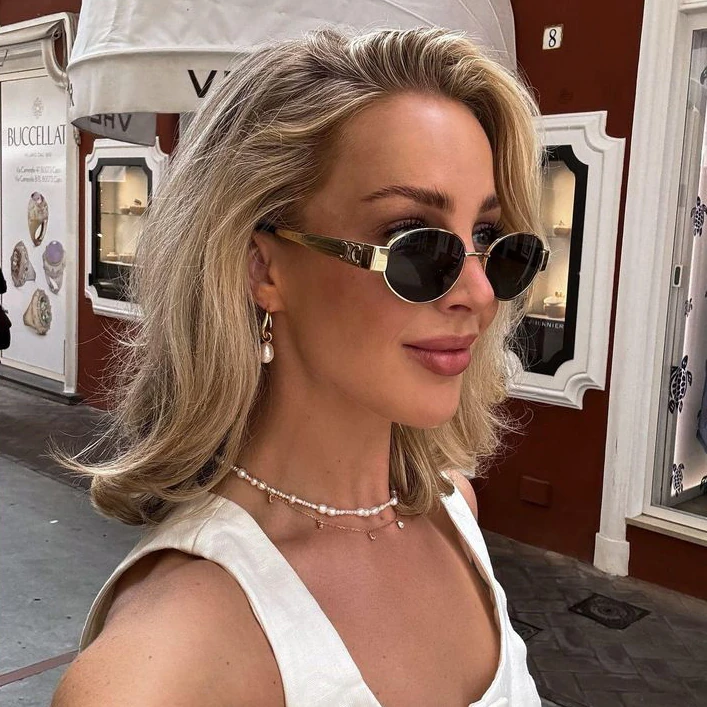 CLN OVAL METAL / SİYAH CAM