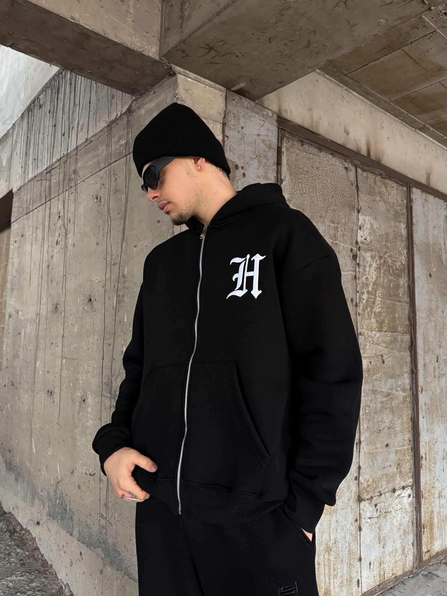 Oversize Zip Hoodie 4032