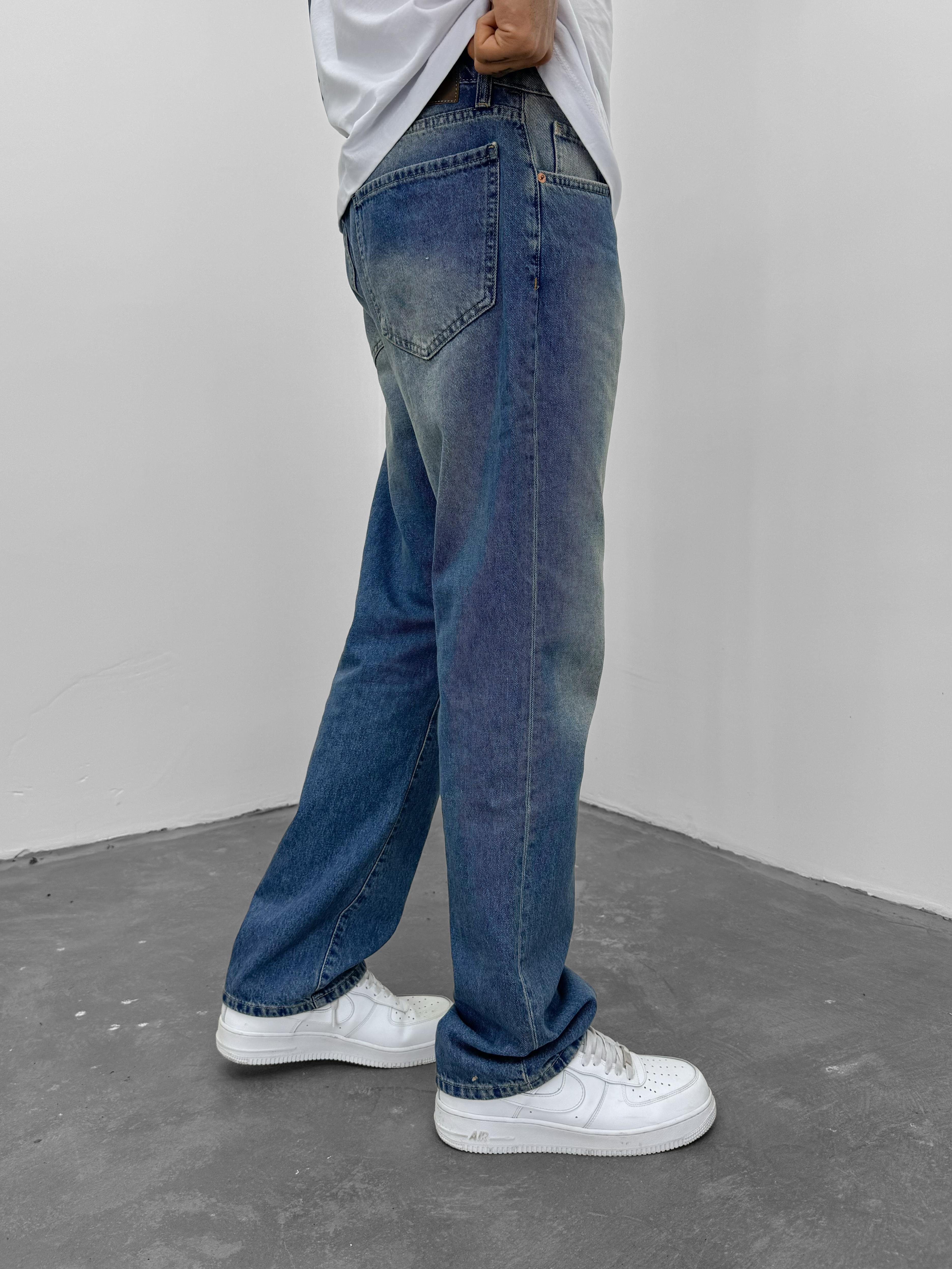 Eskitme Detaylı Baggy Jean 8301