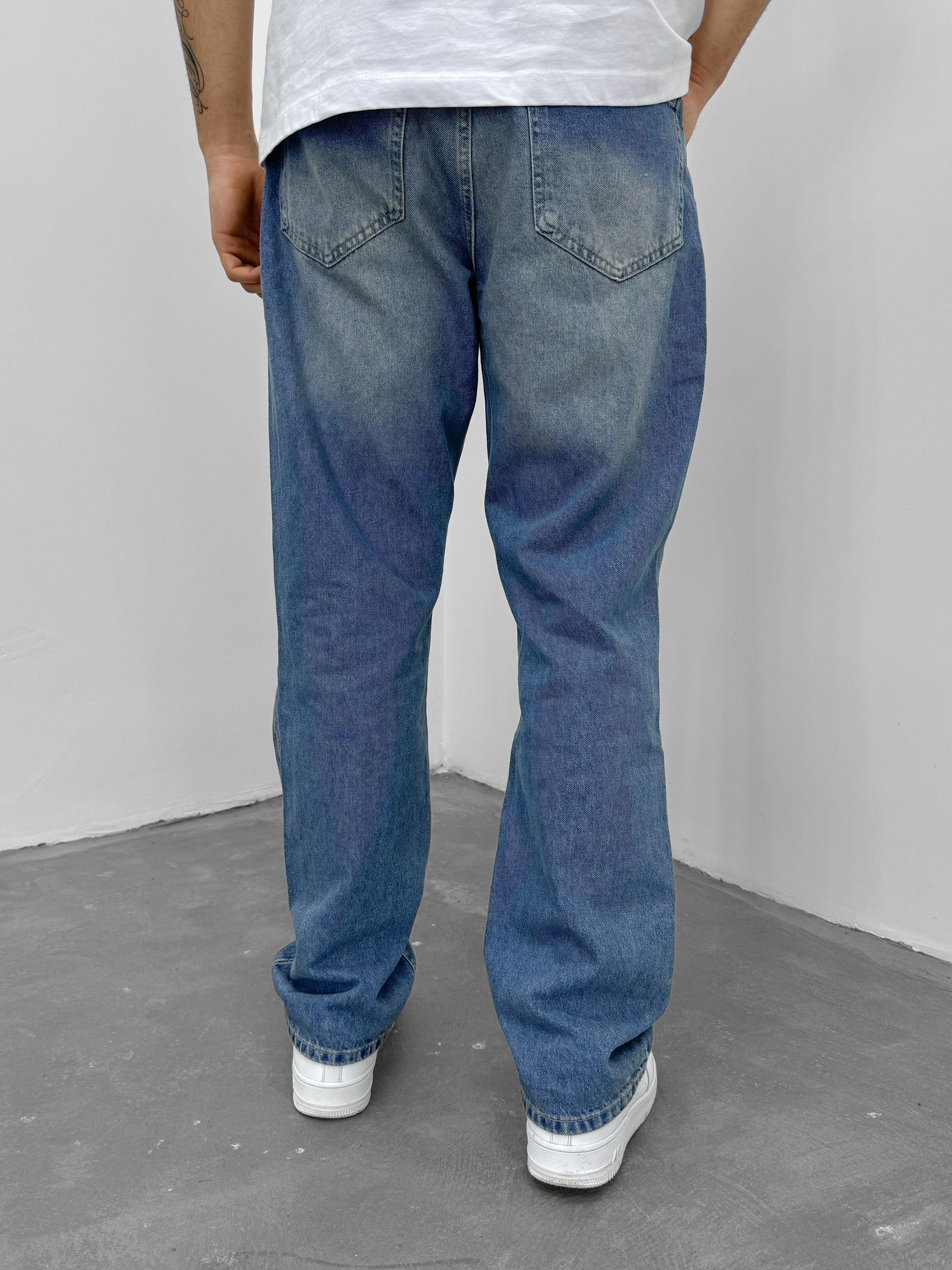 Eskitme Detaylı Baggy Jean 8301