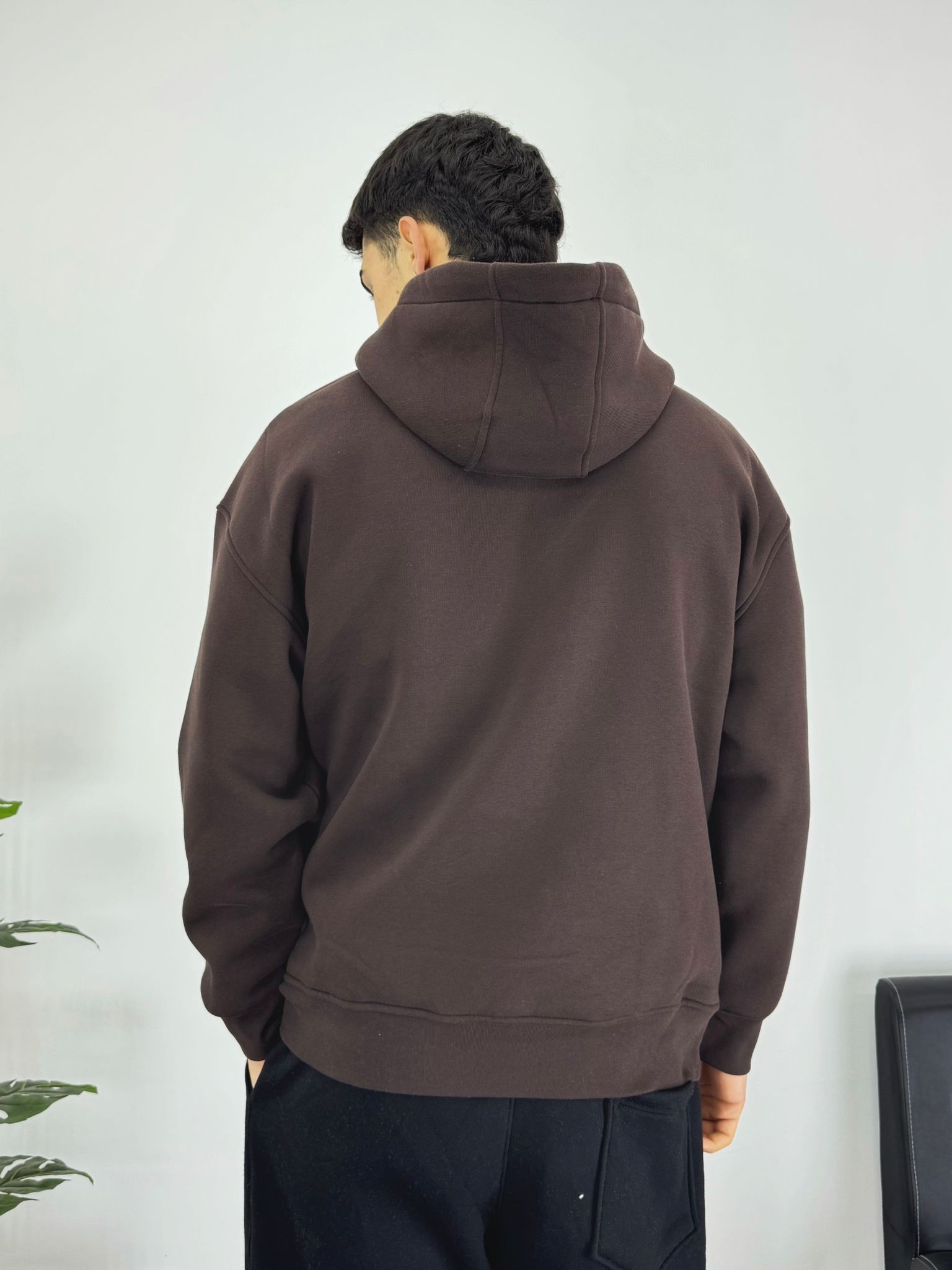 Kuru Kafa Nakışlı Oversize Sweatshirt 6522