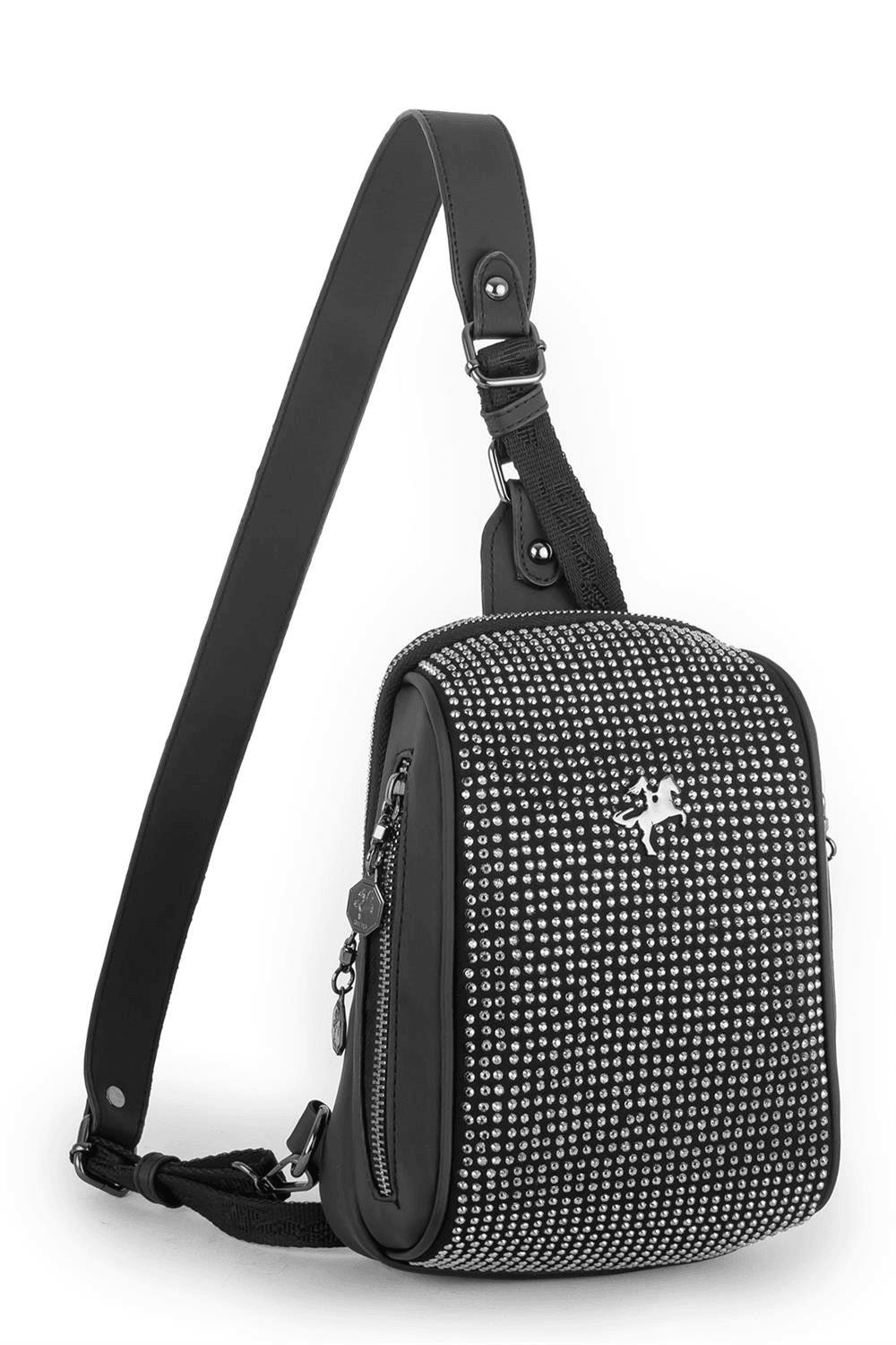 Nas Bag Bel ve Body Bag Taşlı - Gümüş