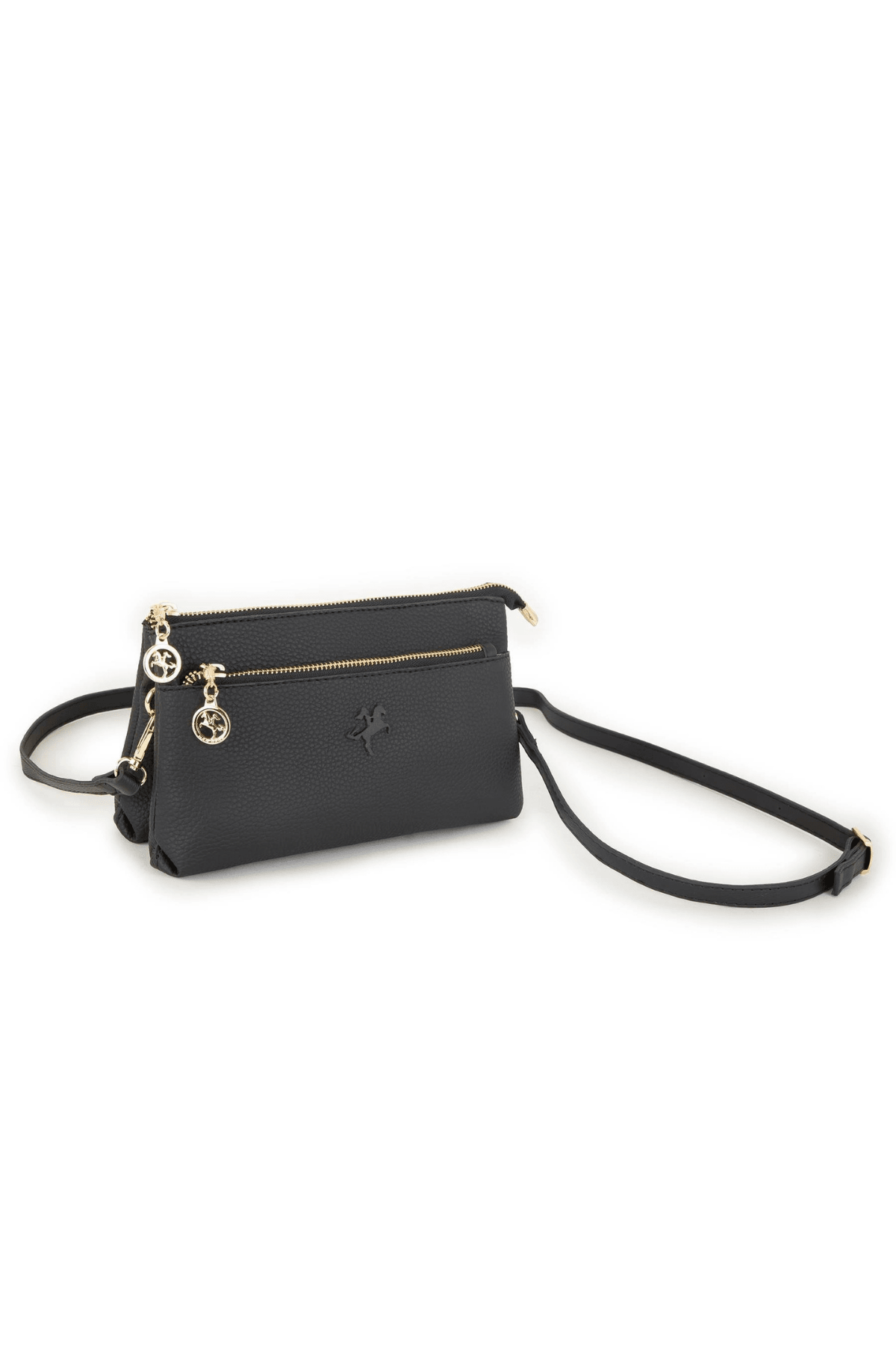Nas Bag Kadın Çapraz ve Clutch Çanta Bilek ve Çapraz Askılı Siyah Natural (24x15 cm)