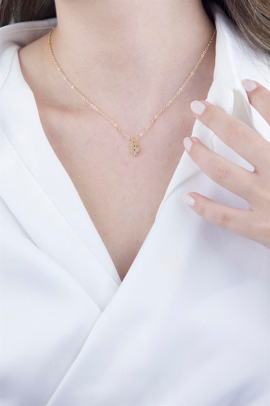 Ş Letter Gold Chain Necklace