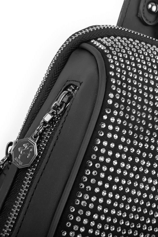 Nas Bag Bel ve Body Bag Taşlı - Gümüş