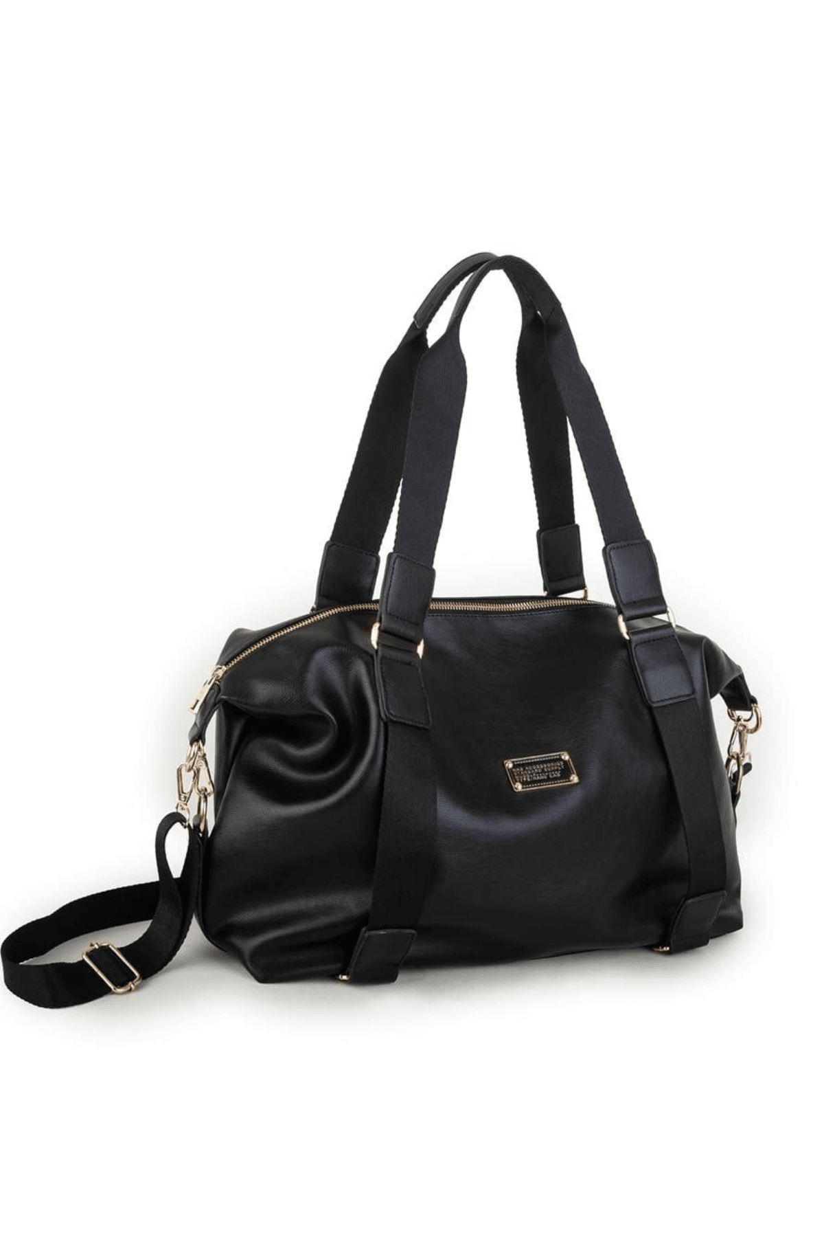 Nas Bag Extra Büyük Boy Omuz Çantası - Siyah Nero (Eni 44 cm, Boyu 32 cm)