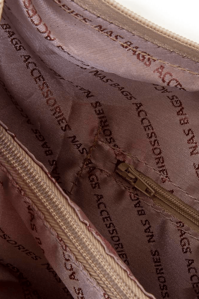 Nas Bag Kadın Fermuarlı Omuz Çantası - Kum