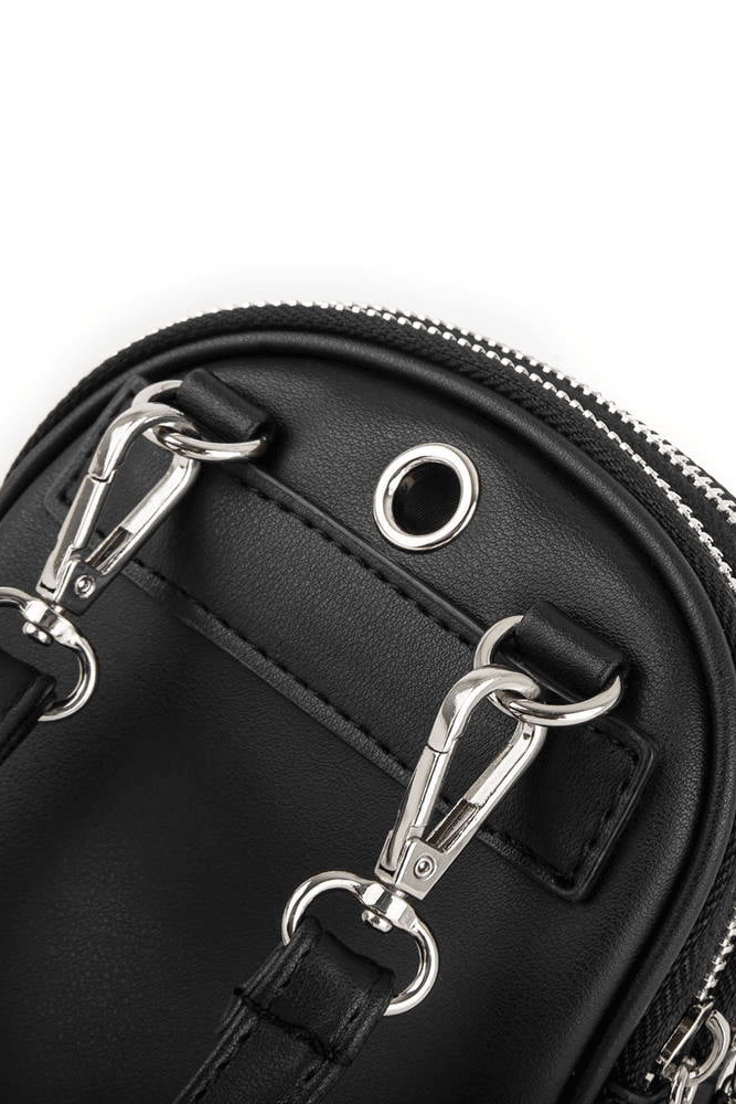 Nas Bag Çapraz Çanta Siyah Taşlı