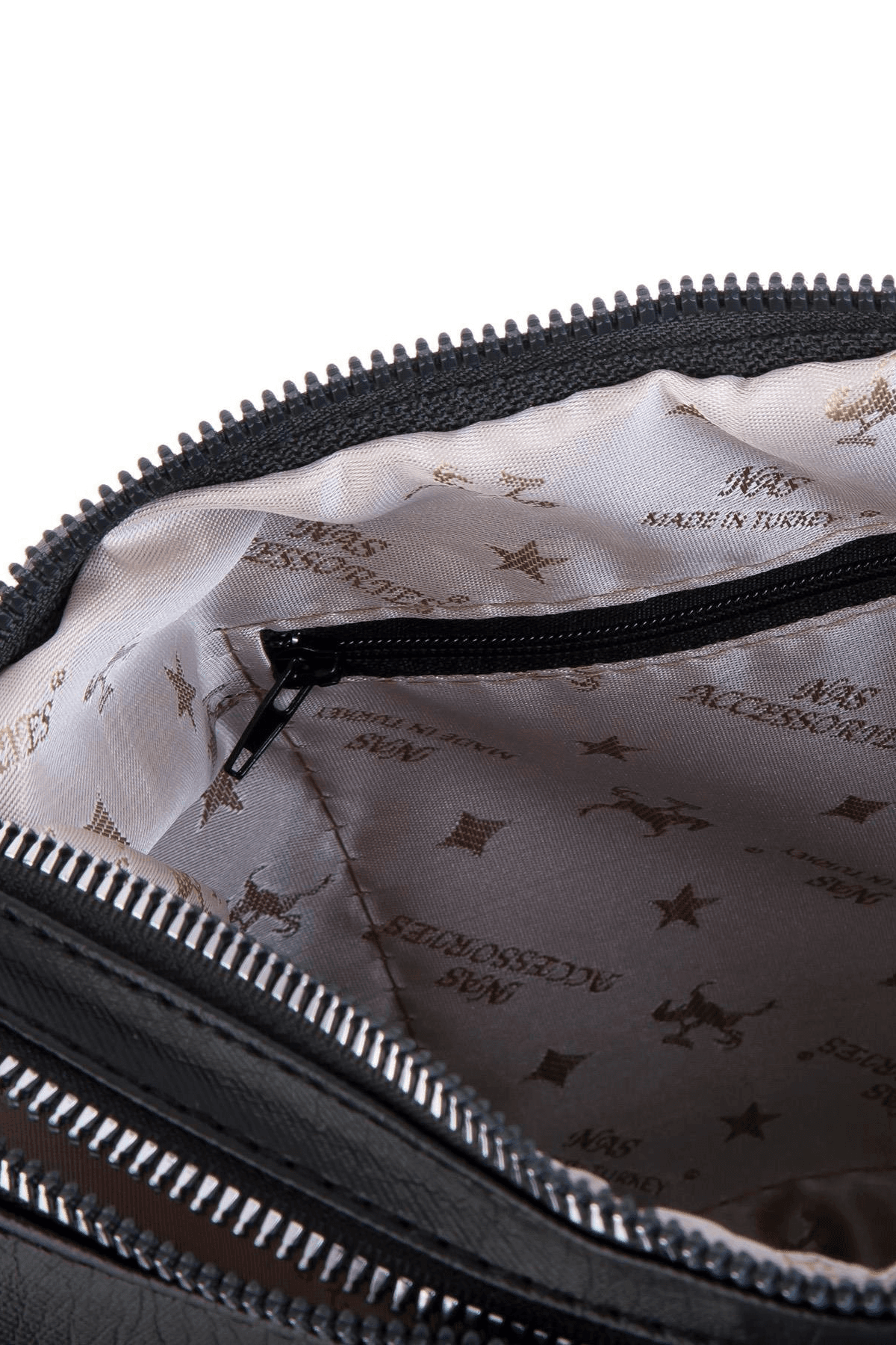 Nas Bag Kadın Çapraz Çanta - Siyah Yıkamalı ( 26x21x15 cm)