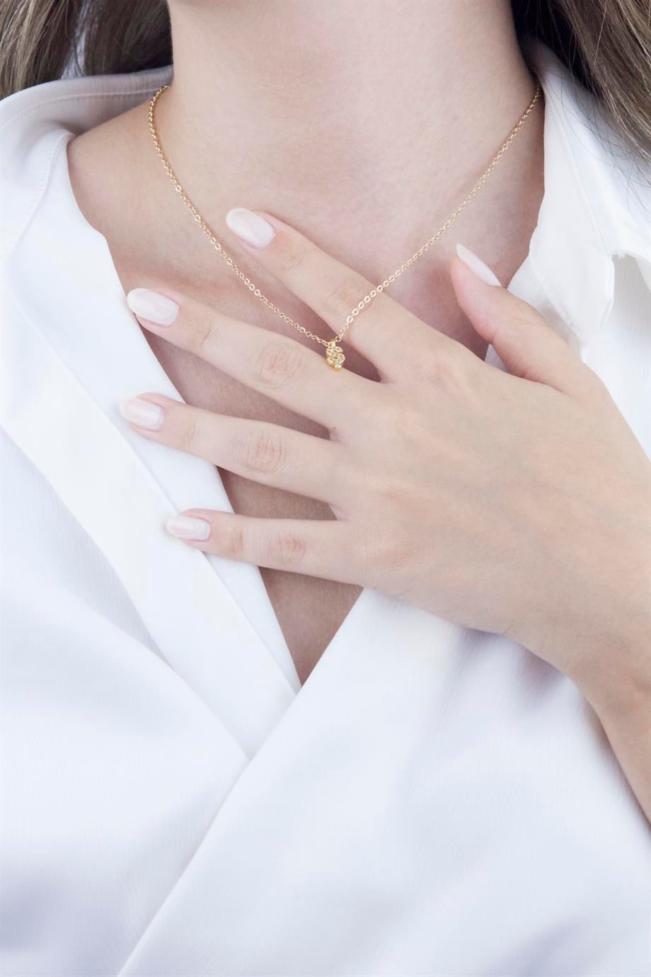Ş Letter Gold Chain Necklace