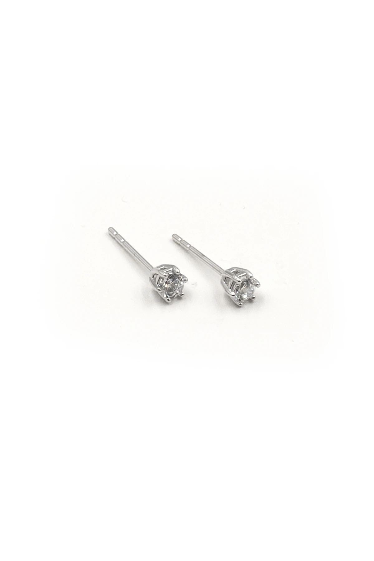 Minimal Tasarım Xuping Tek Taş Zirkon Küpe - Gümüş