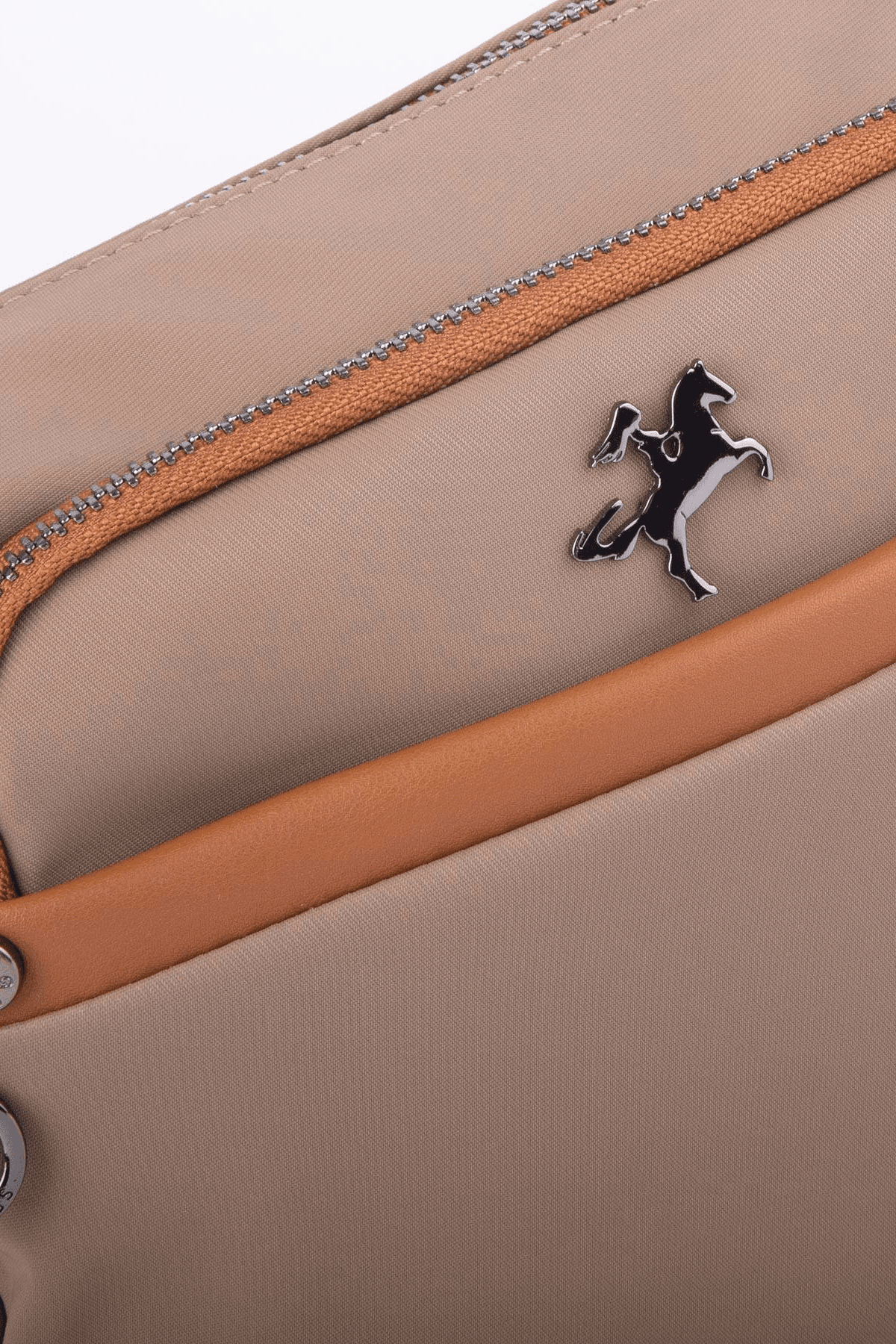 Nas Bag Çok Gözlü Kadın Çapraz Çanta - Vizon Taba Buzzy