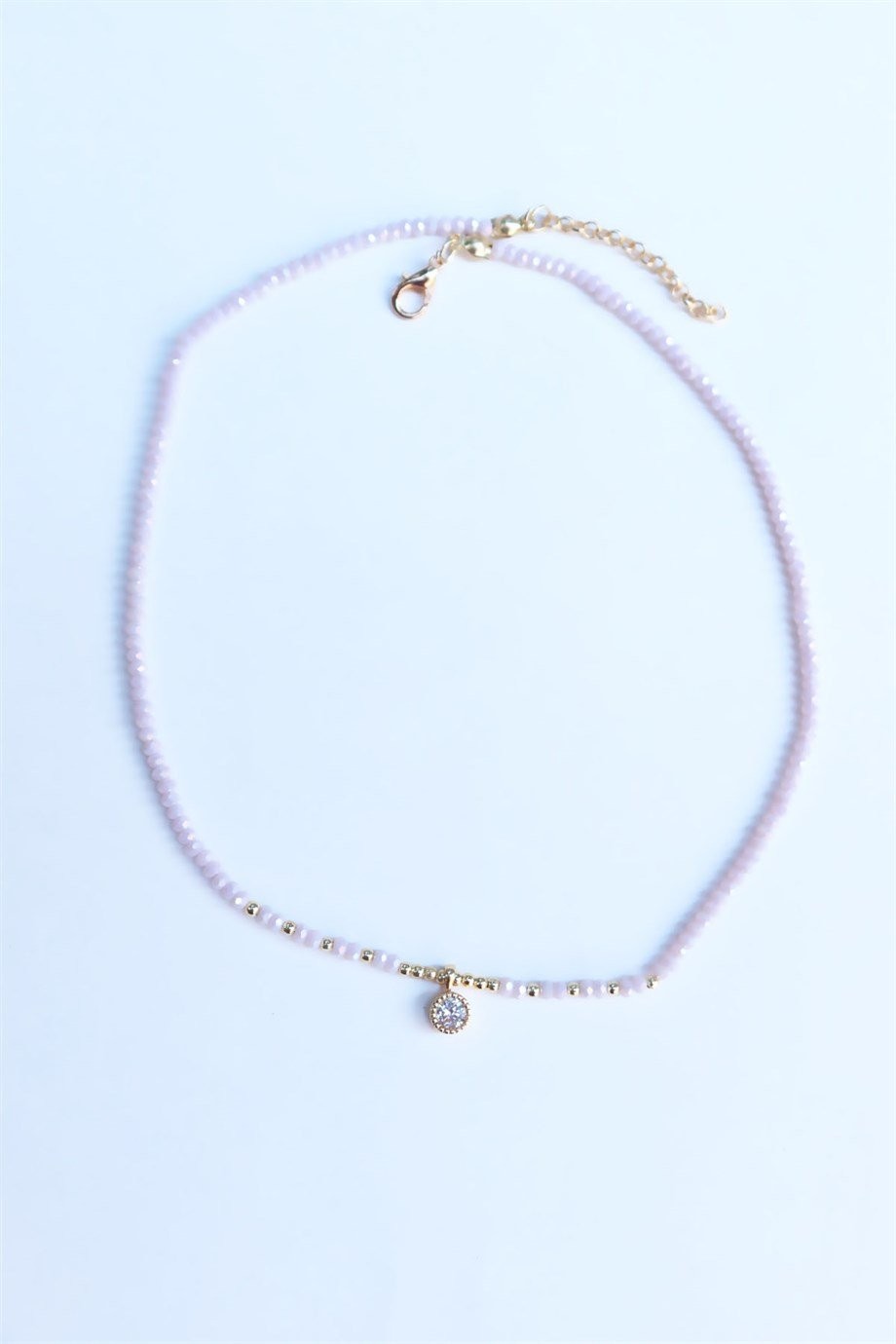 White Crystal Stone Necklace