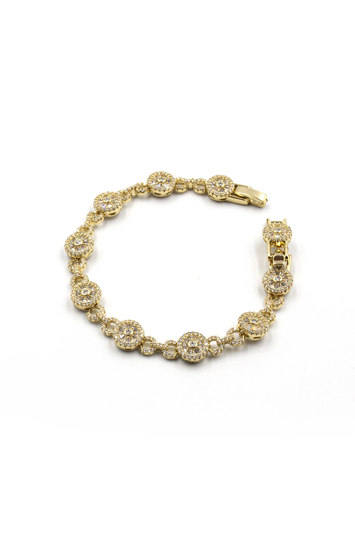 Yuvarlak Zirkon Model Xuping Kararmaz Gold Kadın Bileklik