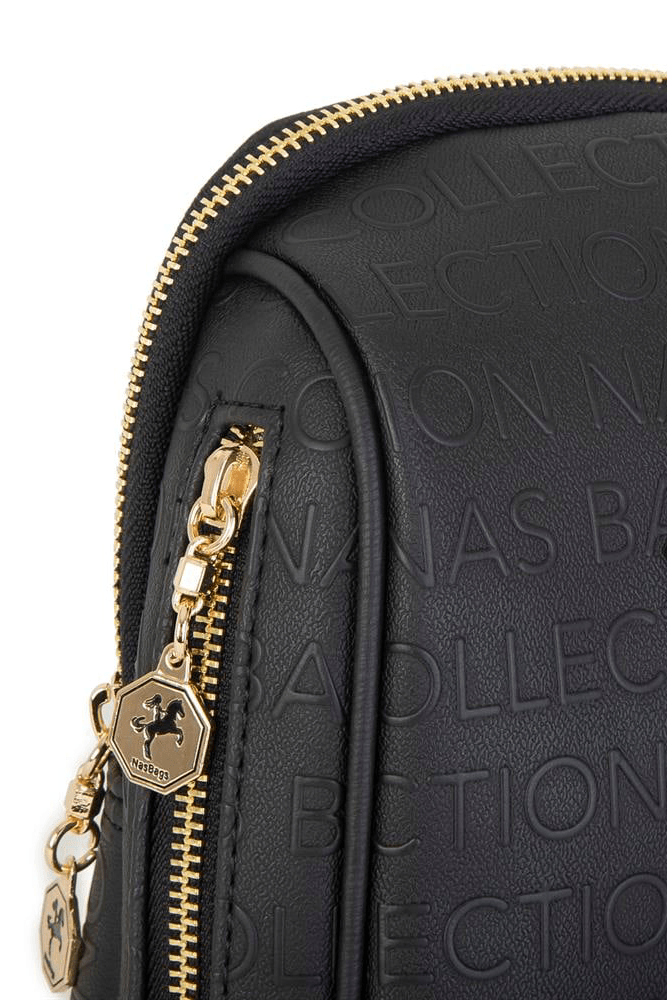Nas Bag Bel ve Body Bag - Siyah Gofraj