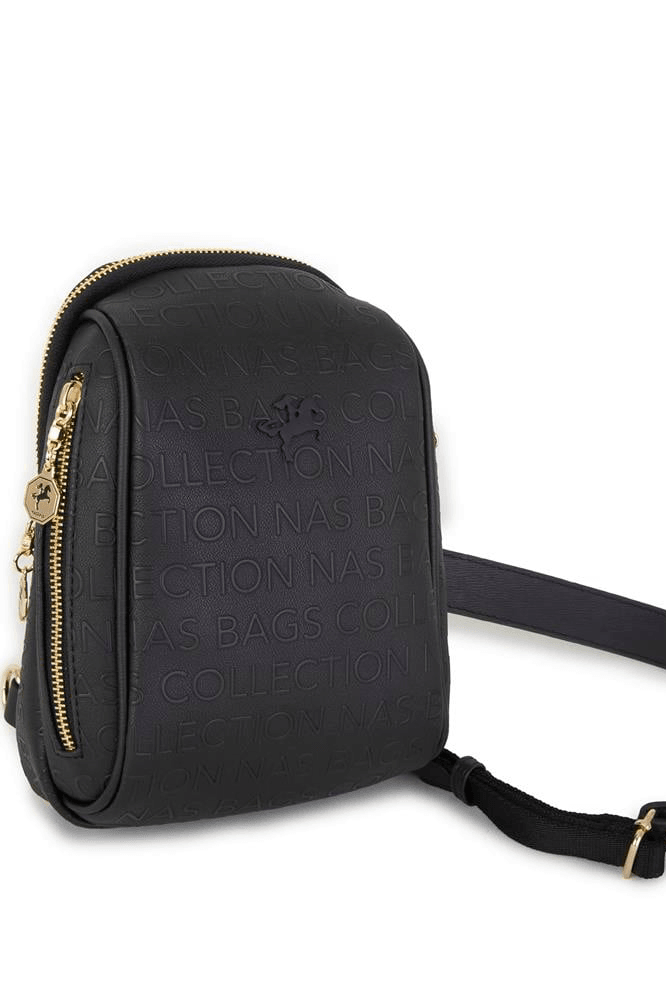 Nas Bag Bel ve Body Bag - Siyah Gofraj
