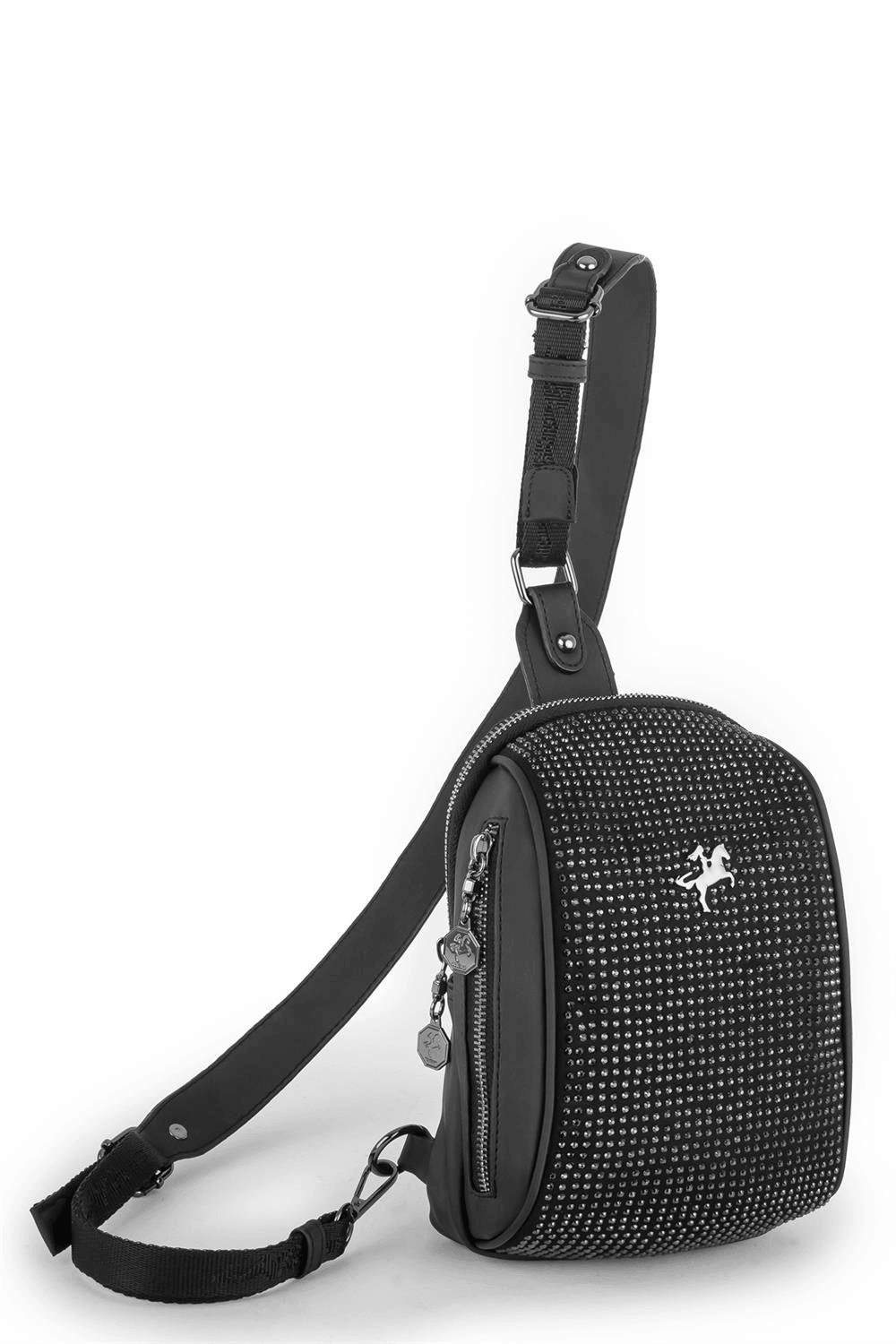 Nas Bag Bel ve Body Bag Taşlı - Siyah