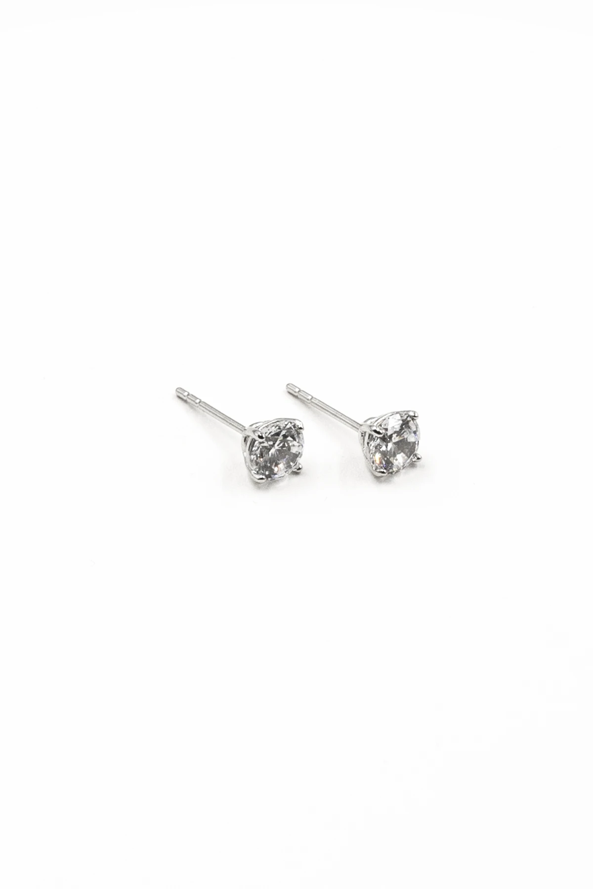 Zirkon Taşlı Xuping Tek Taş Damla Küpe - Gümüş