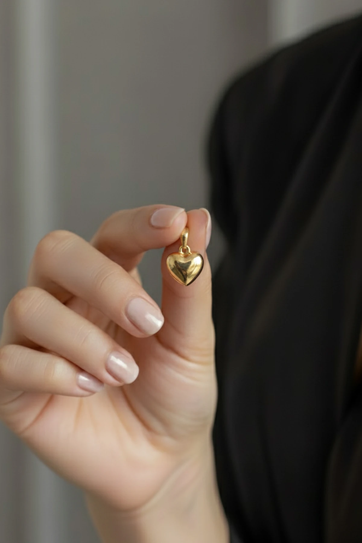 Minik Kalp Model Xuping Kararmaz Kolye Ucu - Gold