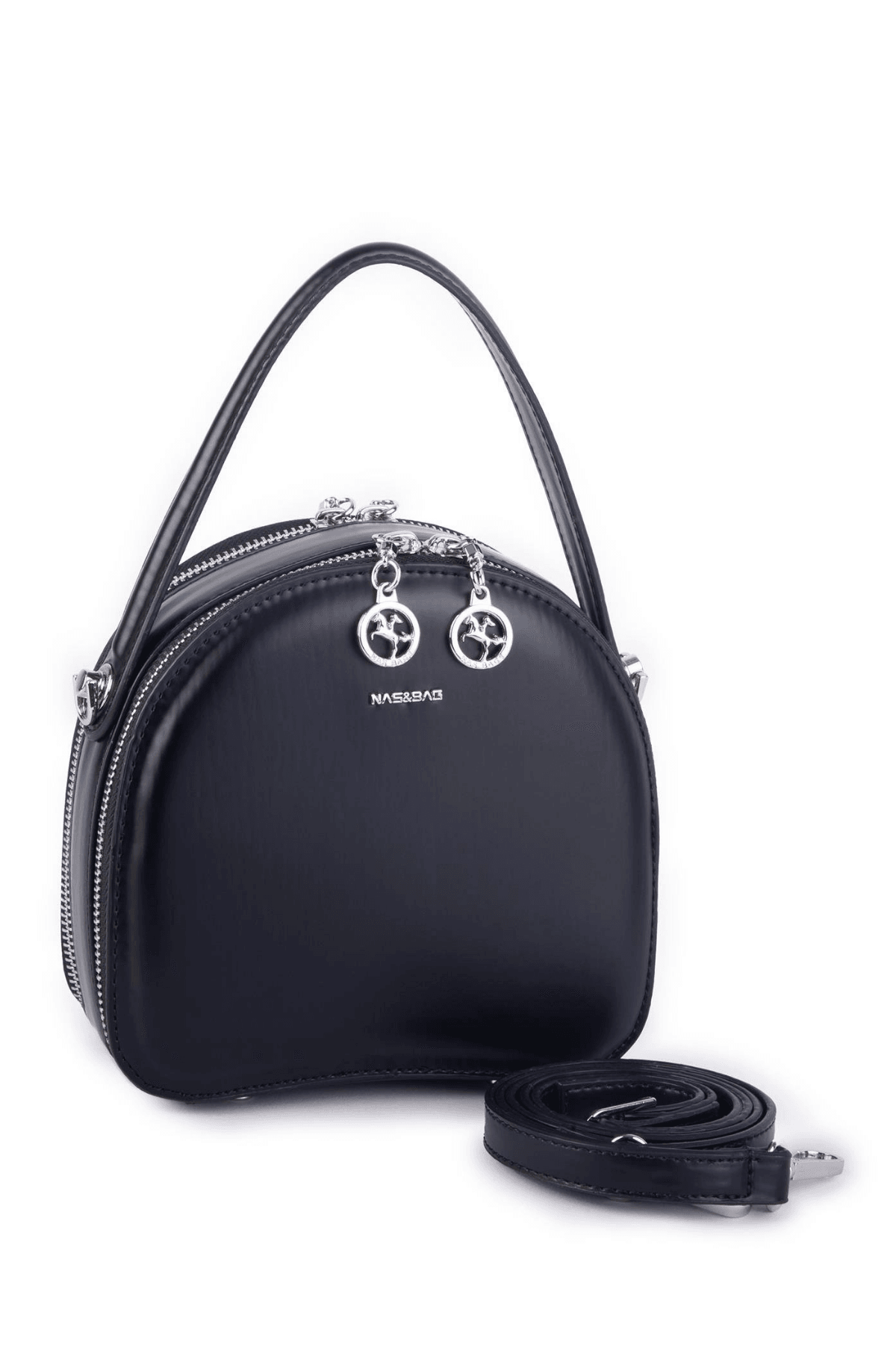 Nas Bag Mini Women’s Hand and Crossbody Bag - Black Zra