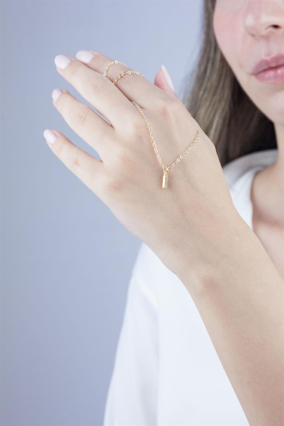İ Harf Gold Zincir Kolye