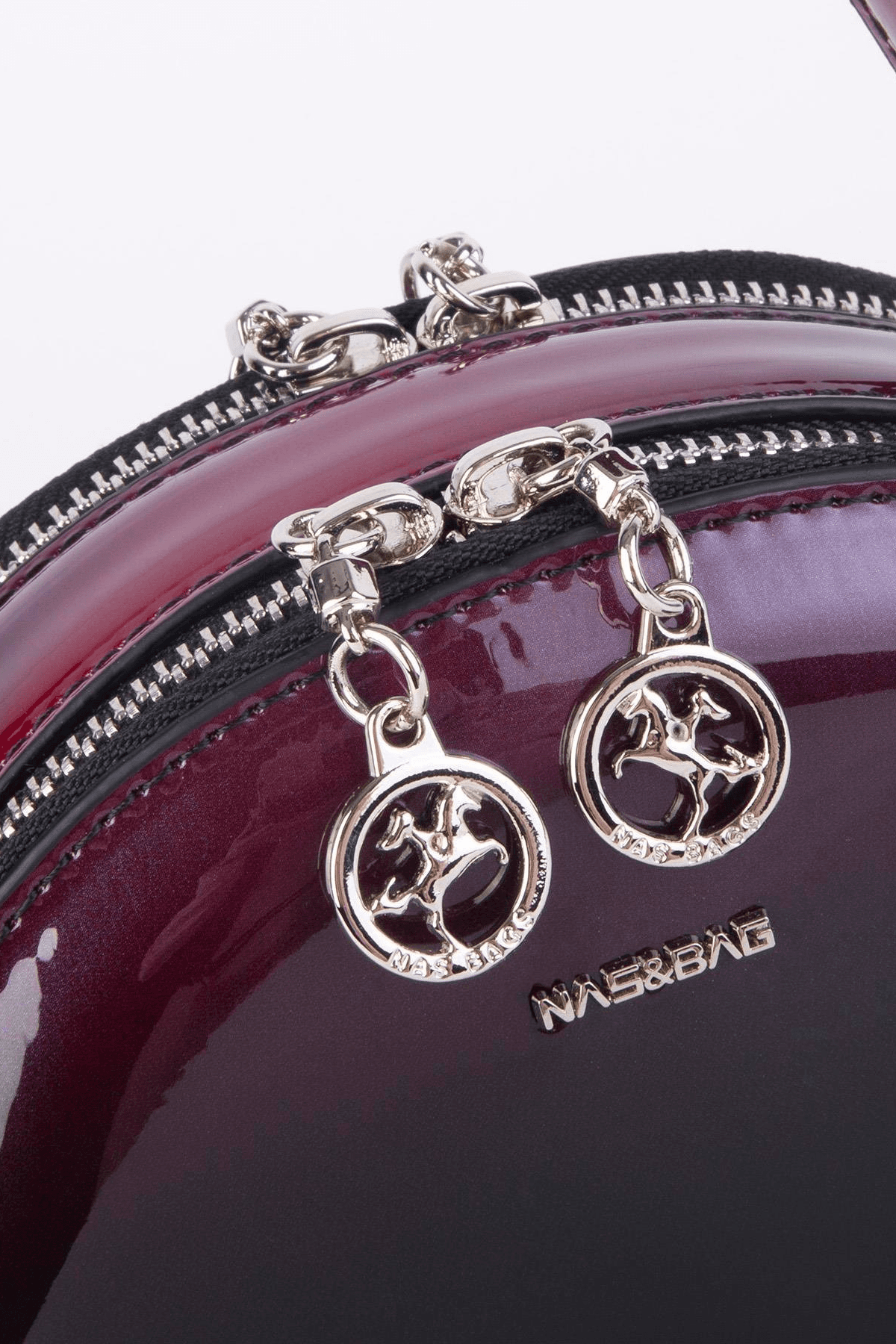 Nas Bag Mini Kadın El ve Çapraz Çanta - Bordo Dumanlı