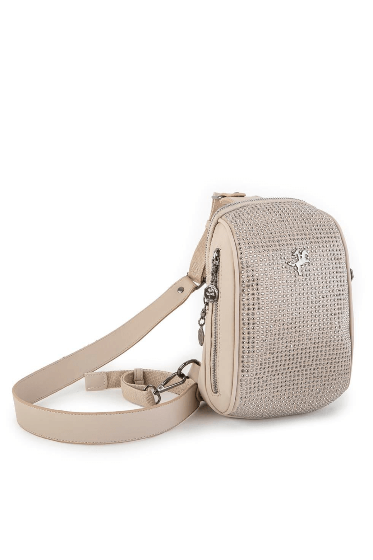 Nas Bag Bel ve Body Bag Taşlı - Kum