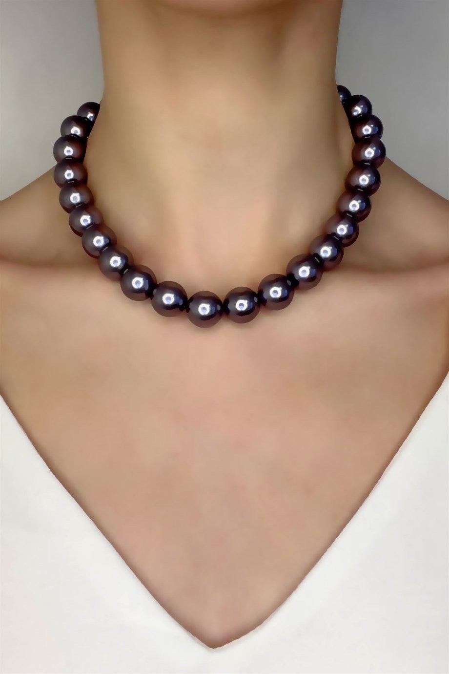 Gray Pearl Necklace