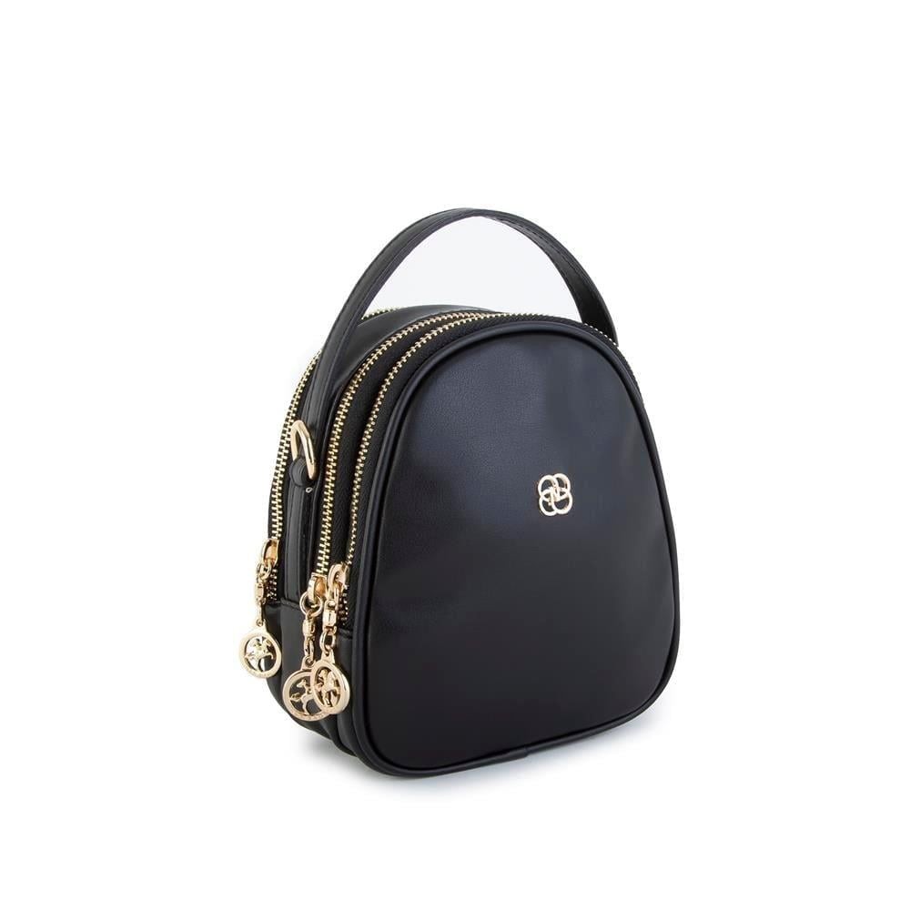 Nas Bag Mini Kadın Çapraz Çanta - Siyah Kuzu