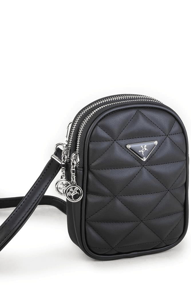Nas Bag Çapraz Çanta Siyah Kapitone