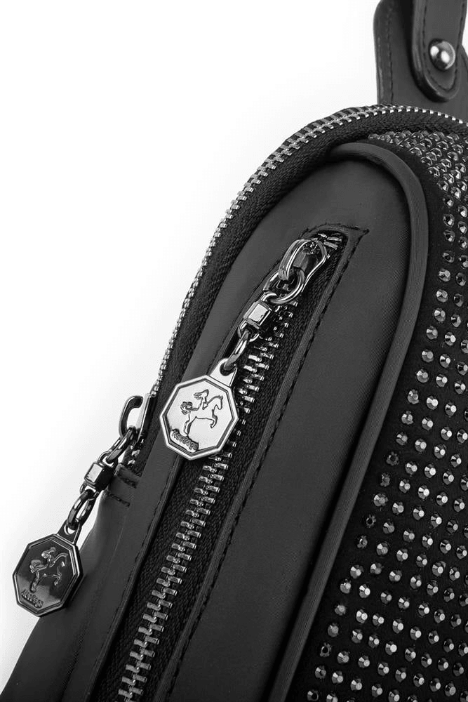Nas Bag Bel ve Body Bag Taşlı - Siyah