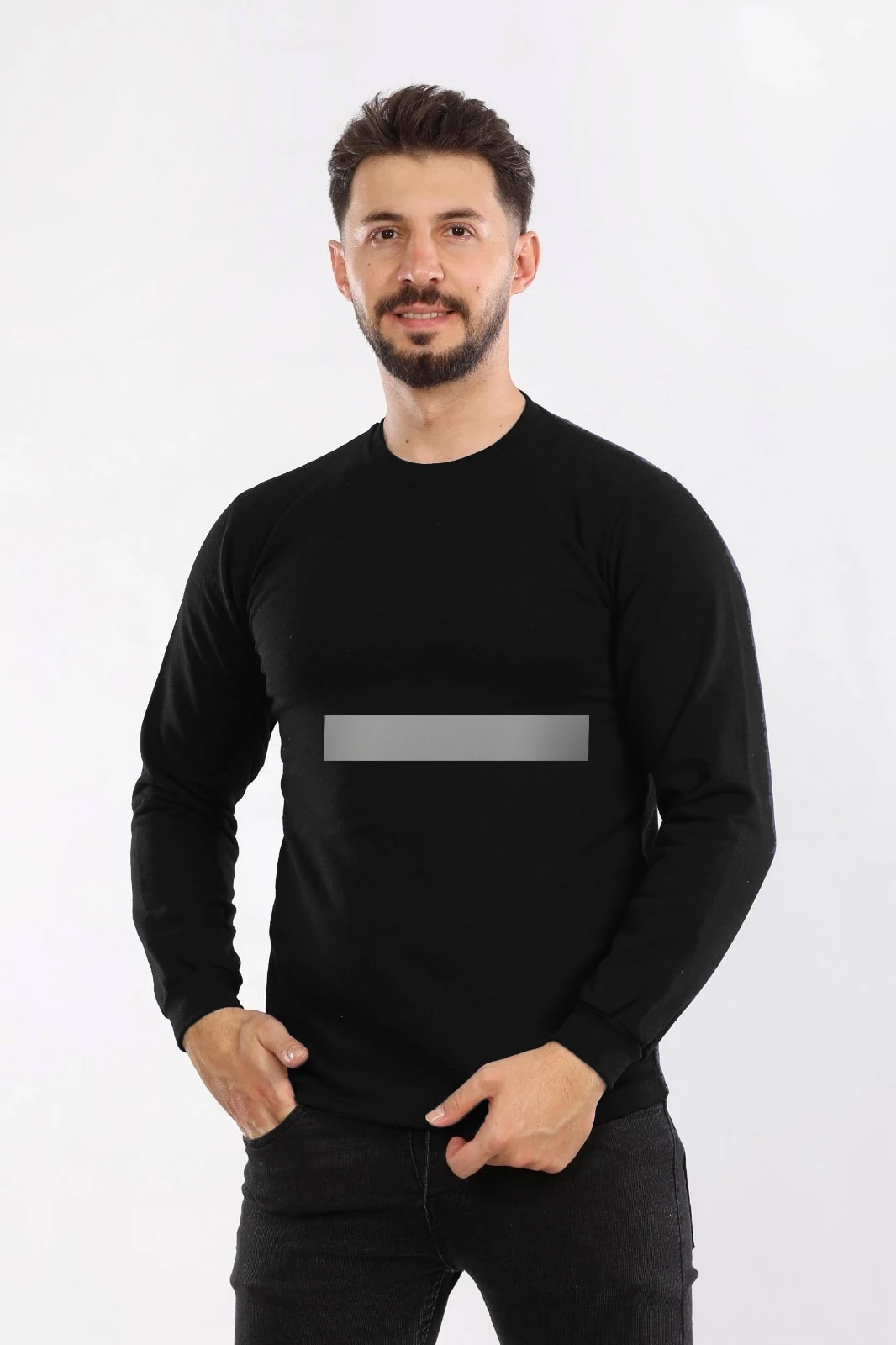 Reflektörlü Bisiklet Yaka Sweat