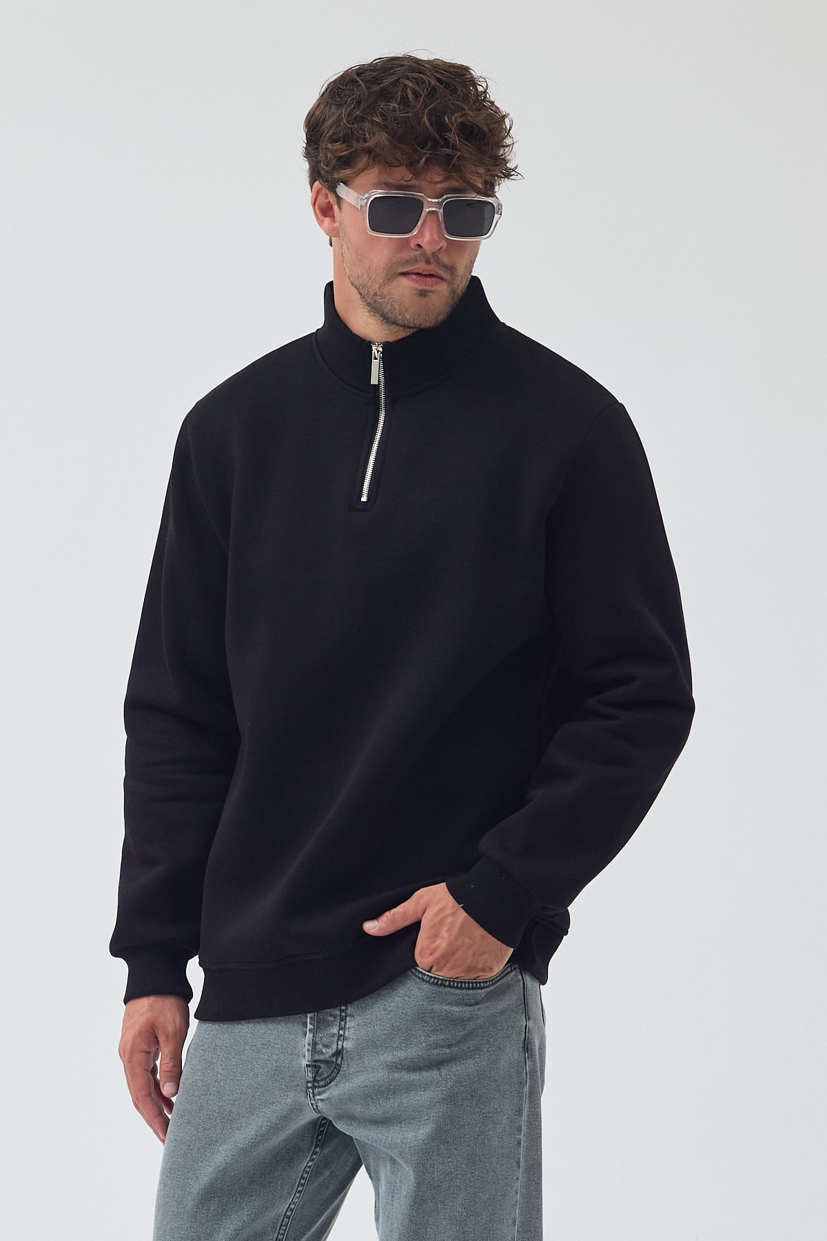 Yarım Fermuarlı Sweat